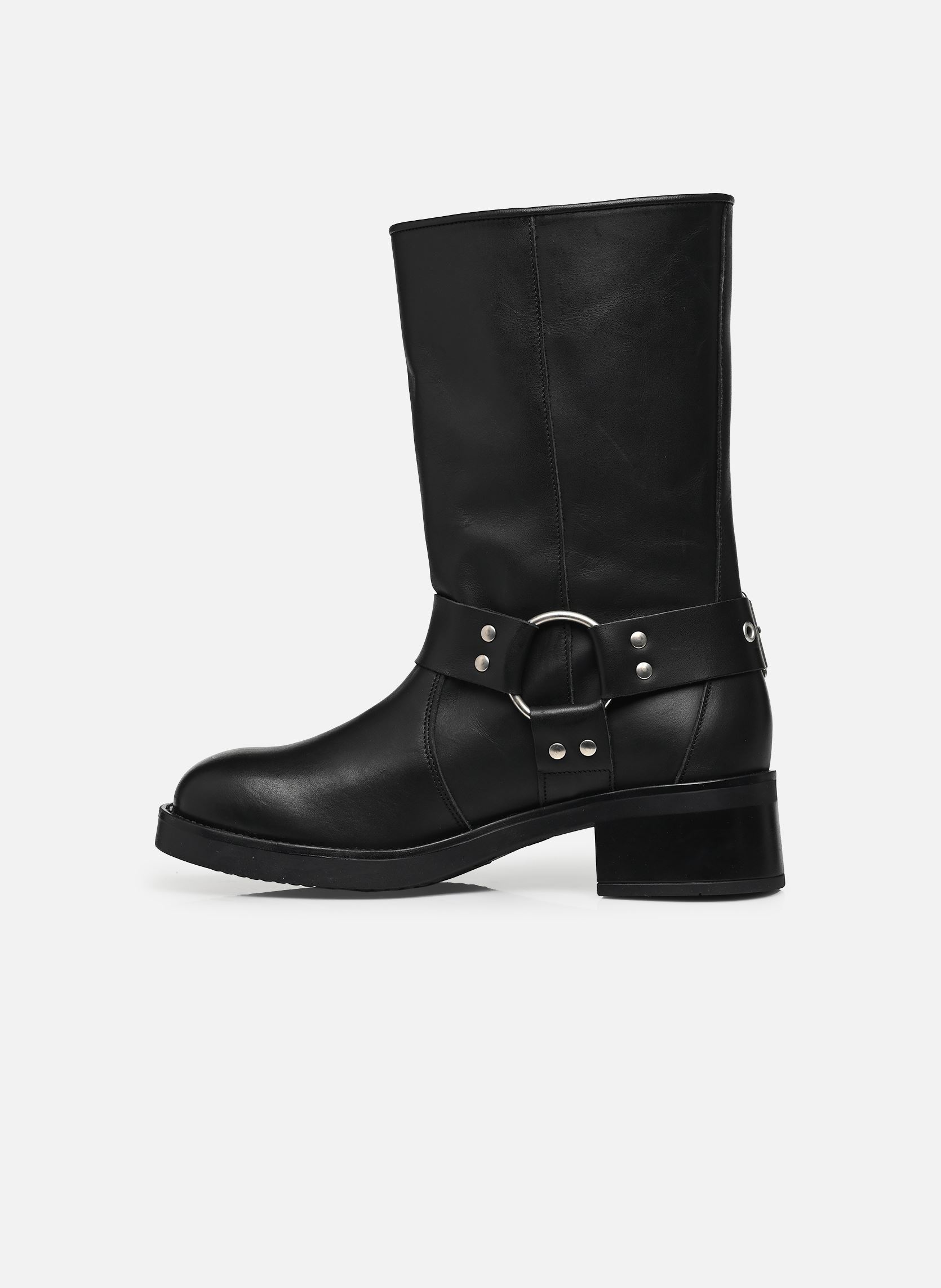 Bottines motardes Blessing femme noir Steve Madden Bottines motardes Blessing femme noir Black leather