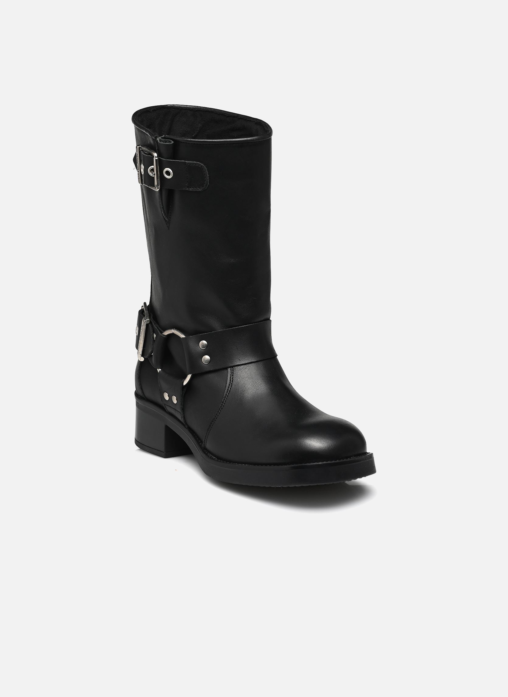Bottines motardes Blessing femme noir Steve Madden Bottines motardes Blessing femme noir Black leather