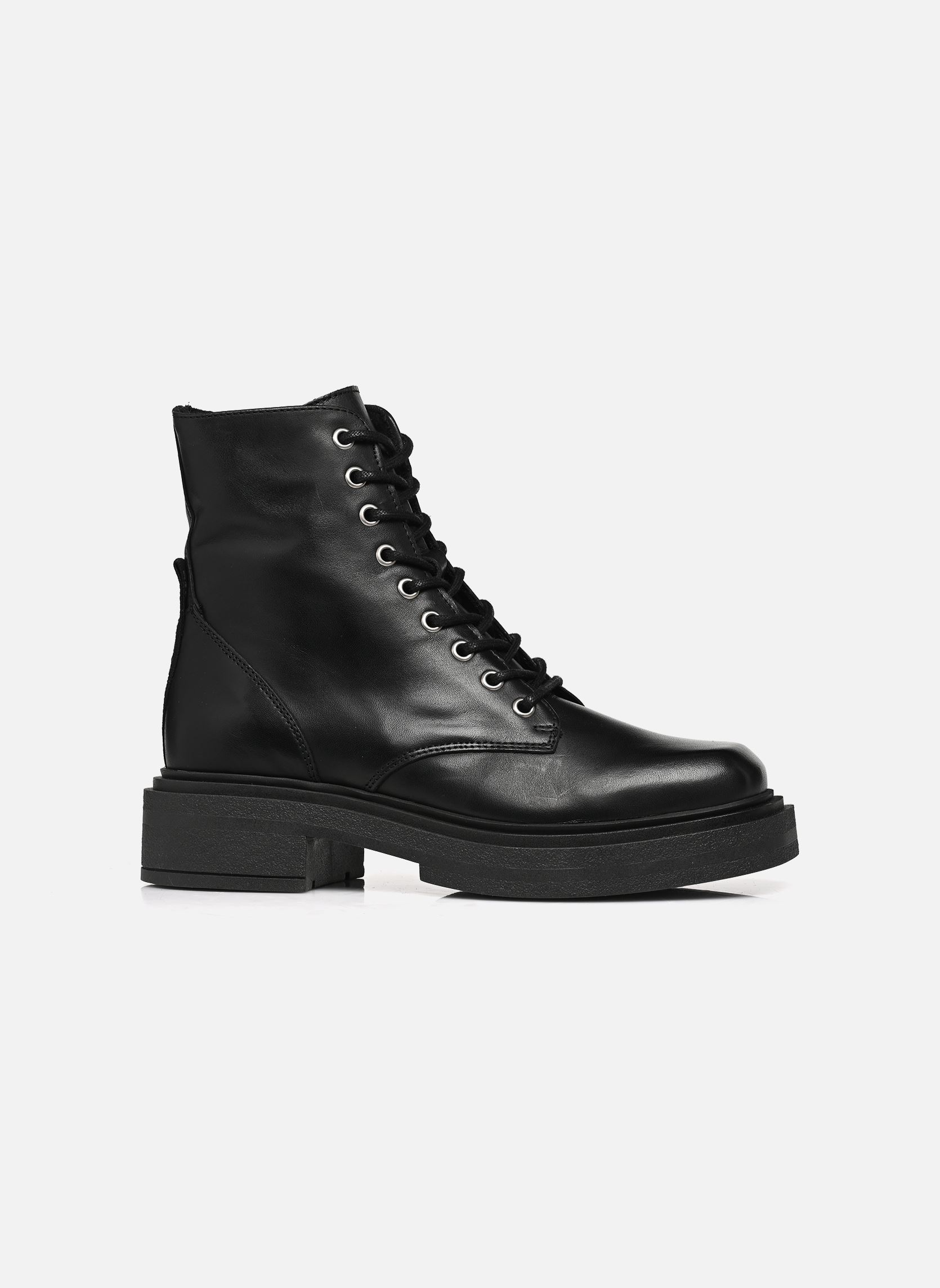 Bottines à lacets Chiney femme noir Steve Madden Bottines à lacets Chiney femme noir Black leather