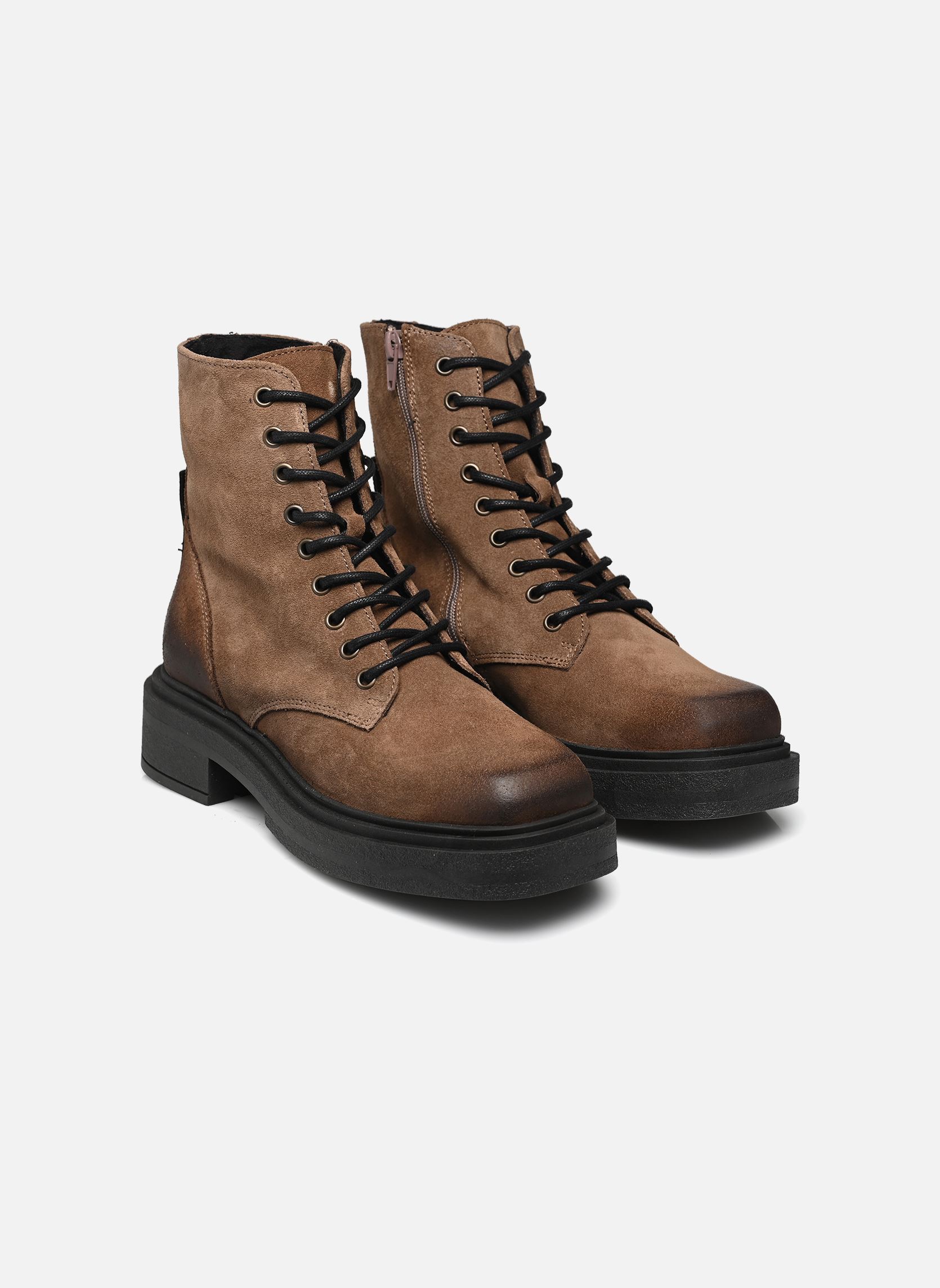 Geschnürte Stiefeletten Chiney damen braun Steve Madden Geschnürte Stiefeletten Chiney damen braun Taupe Suede