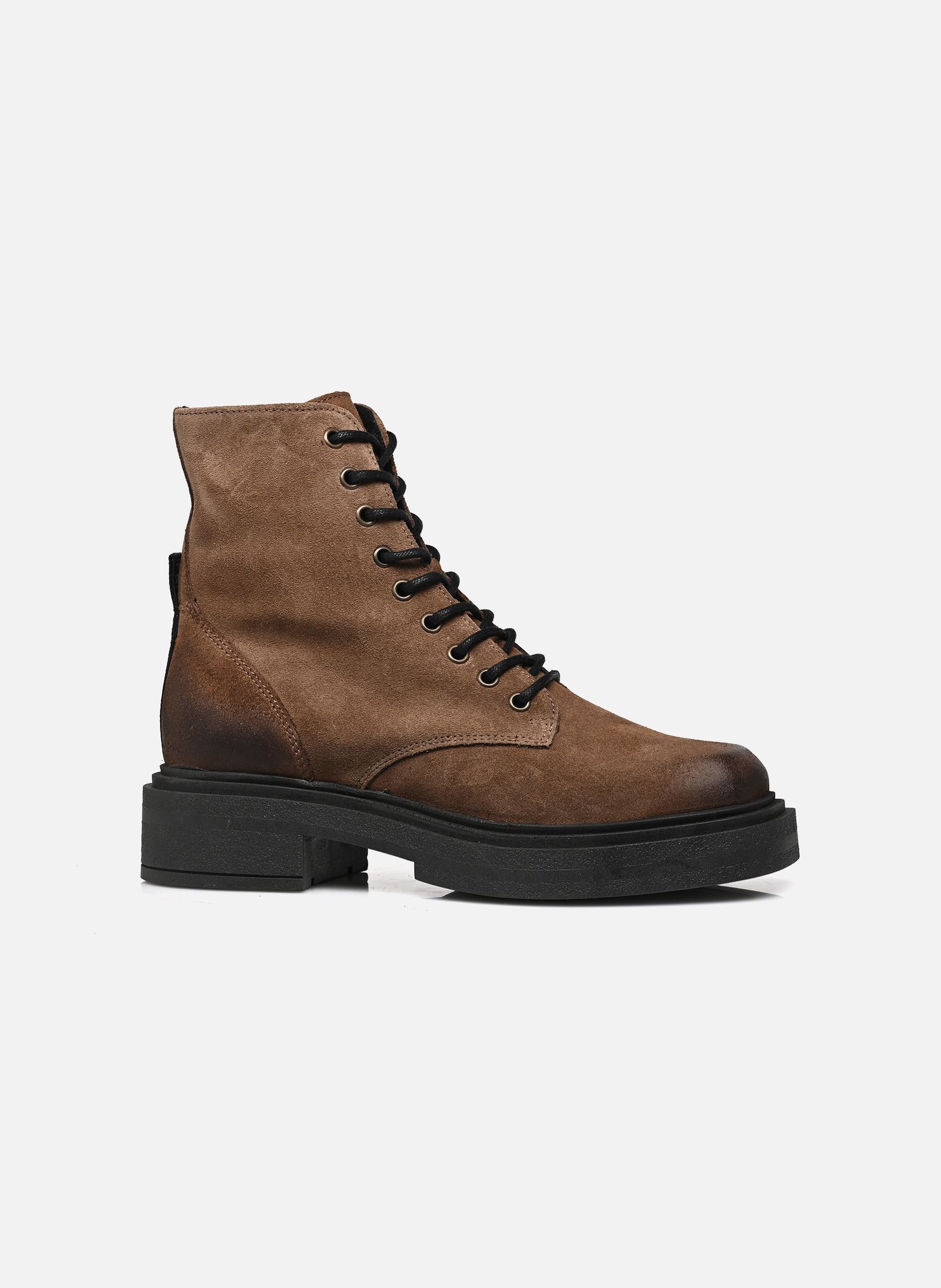 Geschnürte Stiefeletten Chiney damen braun Steve Madden Geschnürte Stiefeletten Chiney damen braun Taupe Suede