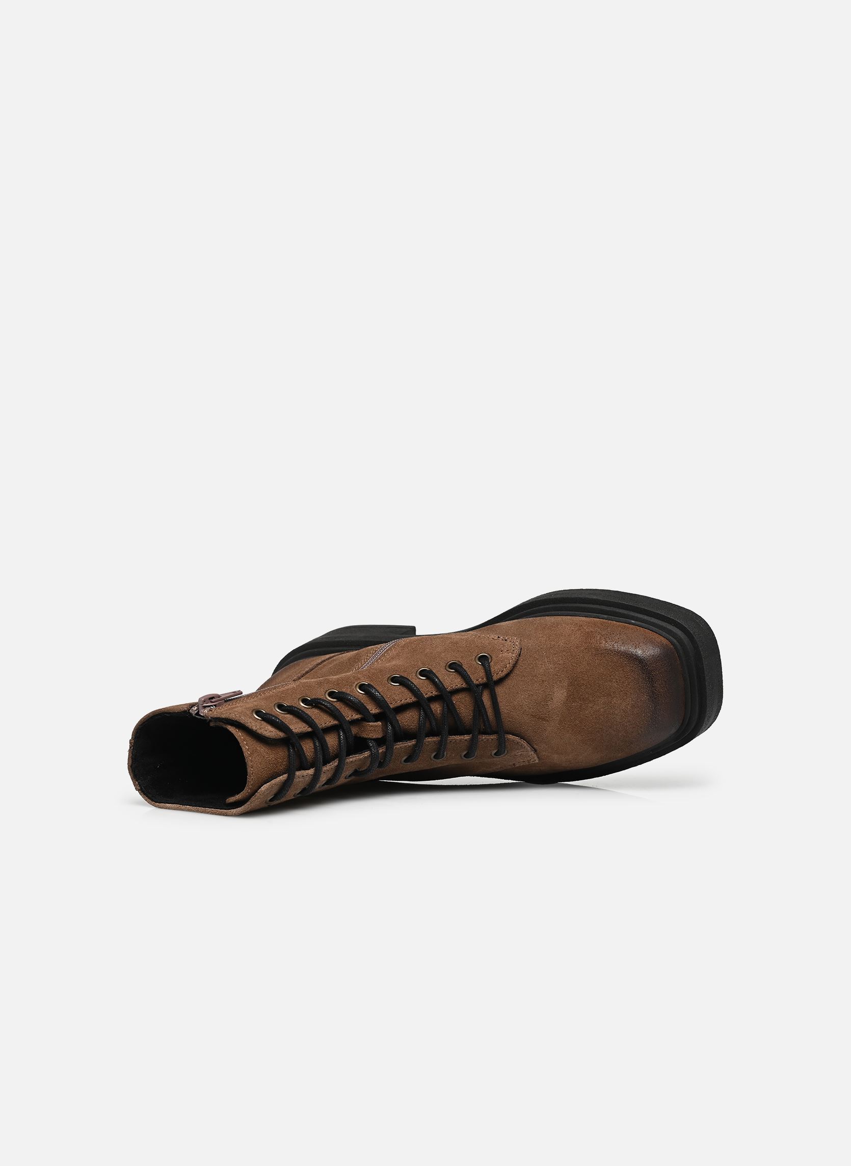Geschnürte Stiefeletten Chiney damen braun Steve Madden Geschnürte Stiefeletten Chiney damen braun Taupe Suede