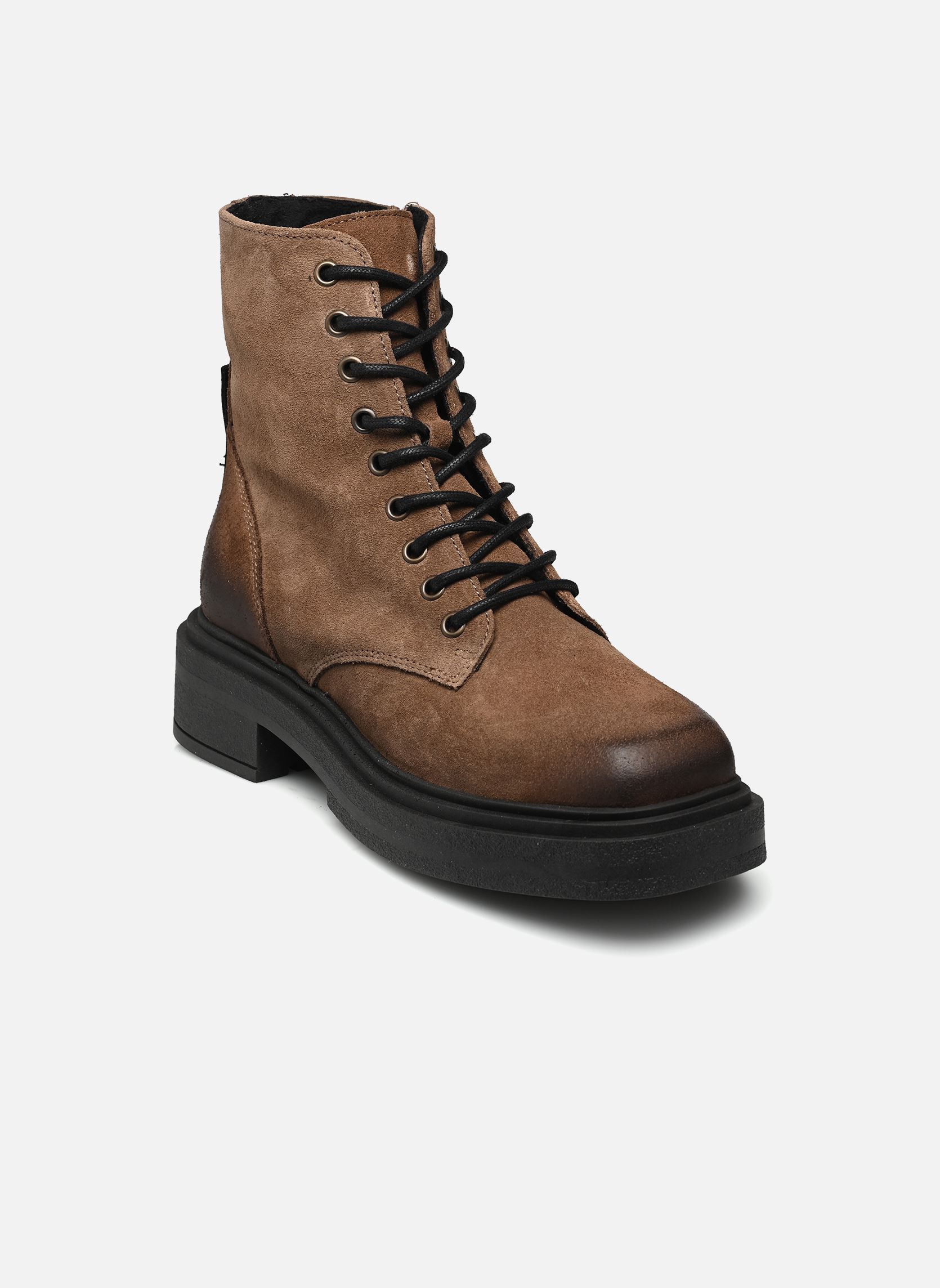 Geschnürte Stiefeletten Chiney damen braun Steve Madden Geschnürte Stiefeletten Chiney damen braun Taupe Suede