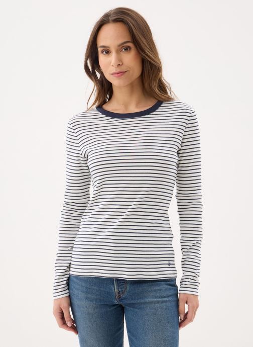 Petit Bateau Tee-shirts manches longues T-shirt l'iconique manches longues col r femme blanc