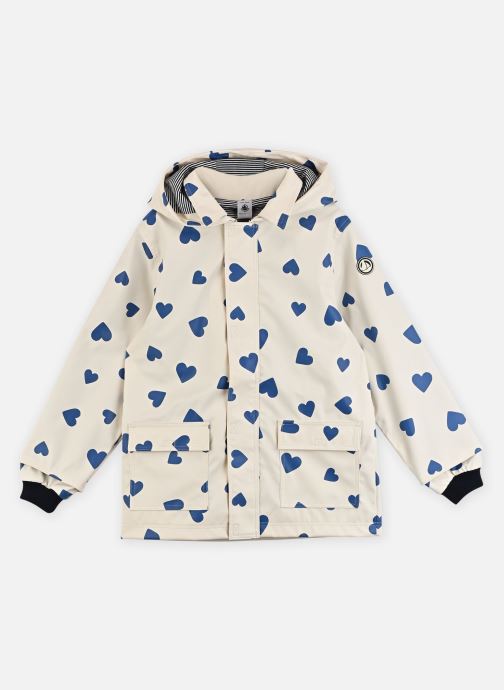 Petit Bateau Vestes imperméables et coupe-vents Ciré Iconique Enfant fille blanc