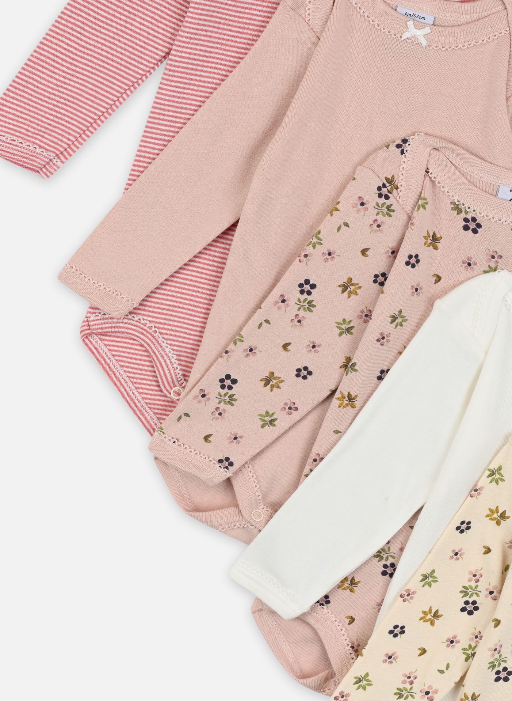Rompertjes sets 5 Bodies US ML A0BGT00 meisjes meerkleurig Petit Bateau Rompertjes sets 5 Bodies US ML A0BGT00 meisjes meerkleurig VARIANTE 1