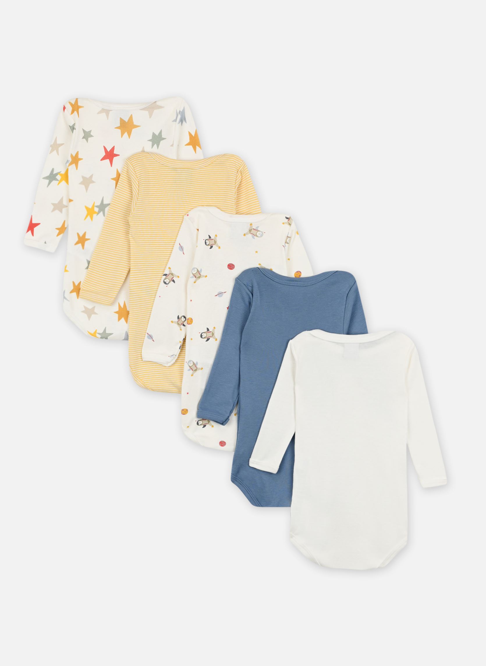 Body-Sets 5 Bodies US ML A0BGU00 mädchen mehrfarbig Petit Bateau Body-Sets 5 Bodies US ML A0BGU00 mädchen mehrfarbig VARIANTE 1