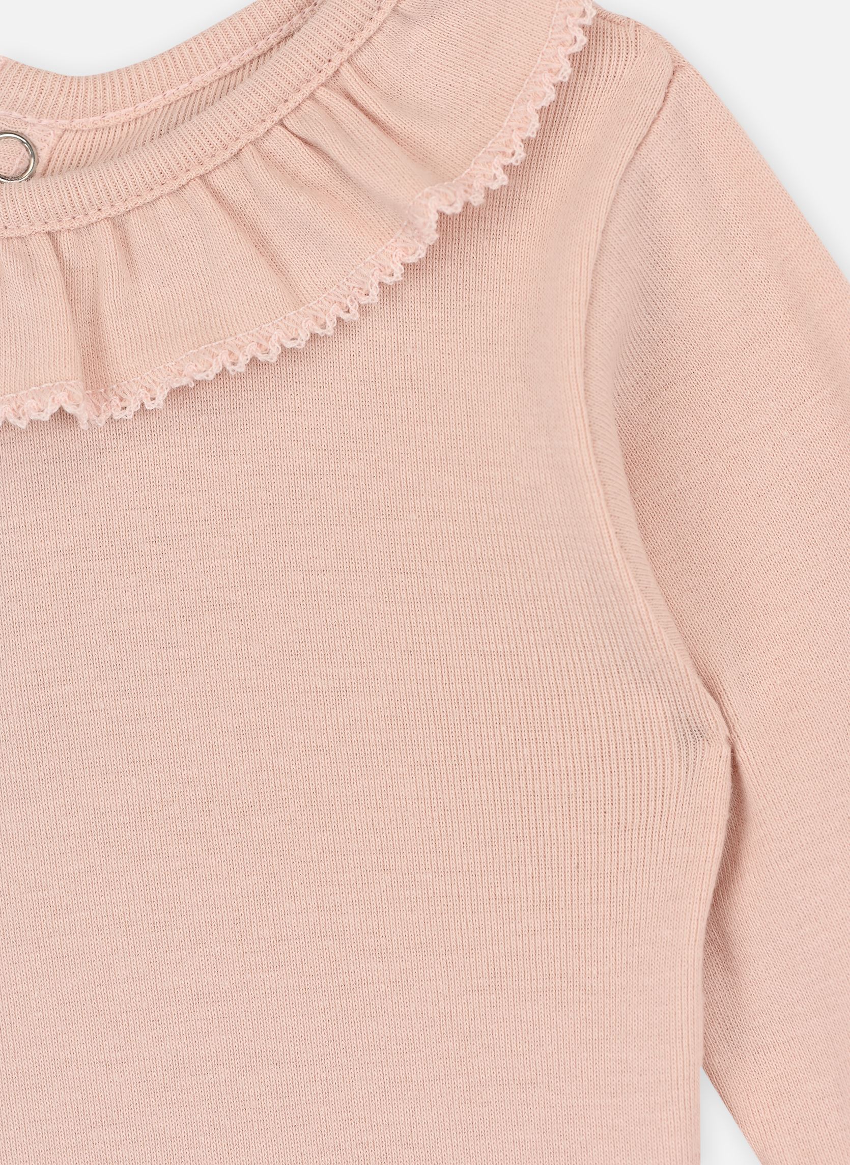 Tee-shirts manches longues Tayza fille rose Petit Bateau Tee-shirts manches longues Tayza fille rose Saline