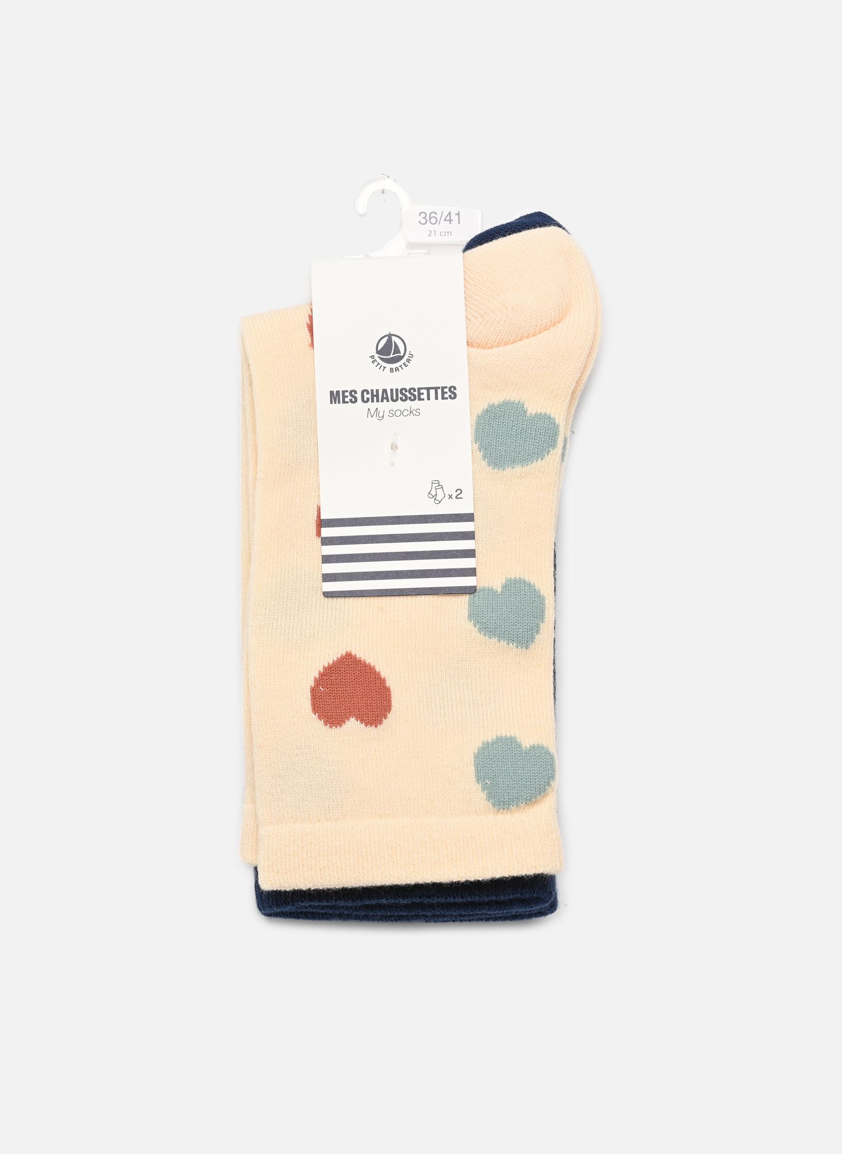 Sokken 2 Paires Chaussettes A0B2D01 dames wit Petit Bateau Sokken 2 Paires Chaussettes A0B2D01 dames wit Variante 1