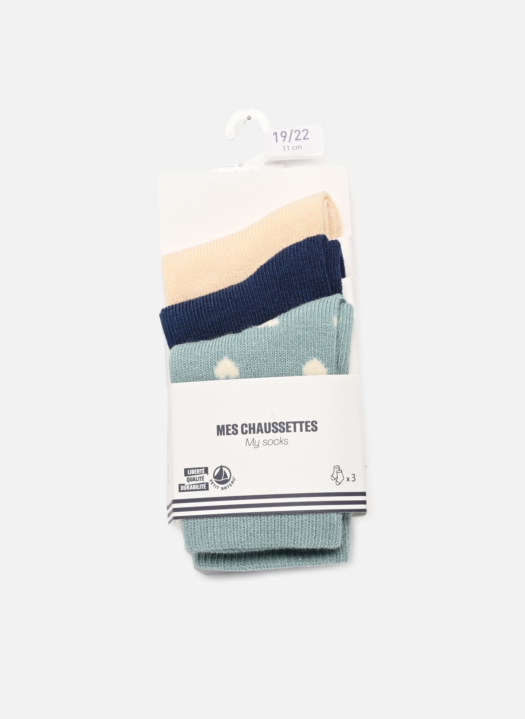 Chaussettes et collants Petit Bateau 3 Paires Chaussettes A0B7H02 pour Accessoires