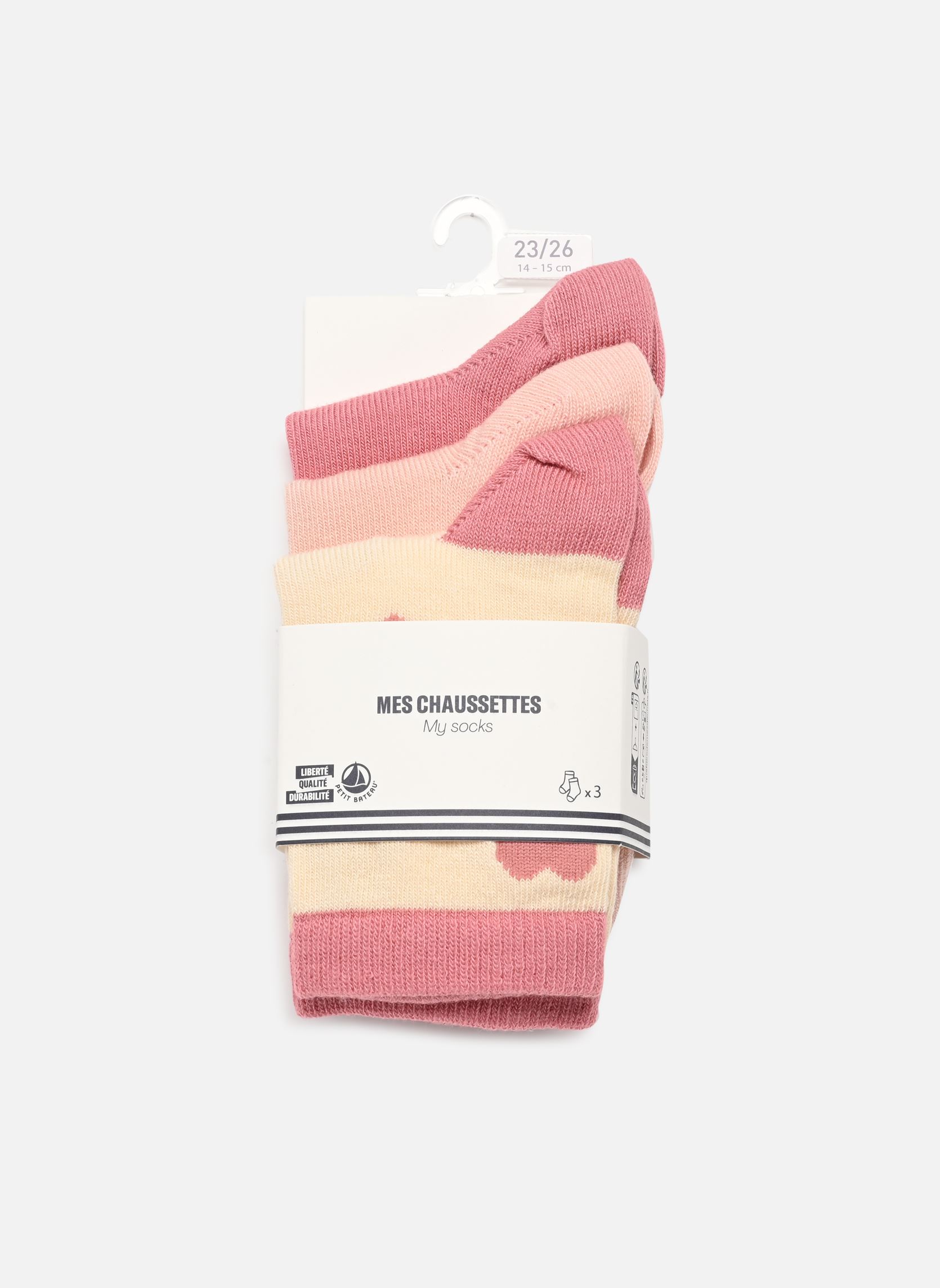 Chaussettes et collants Petit Bateau 3 Paires Chaussettes A0B8W01 pour Accessoires