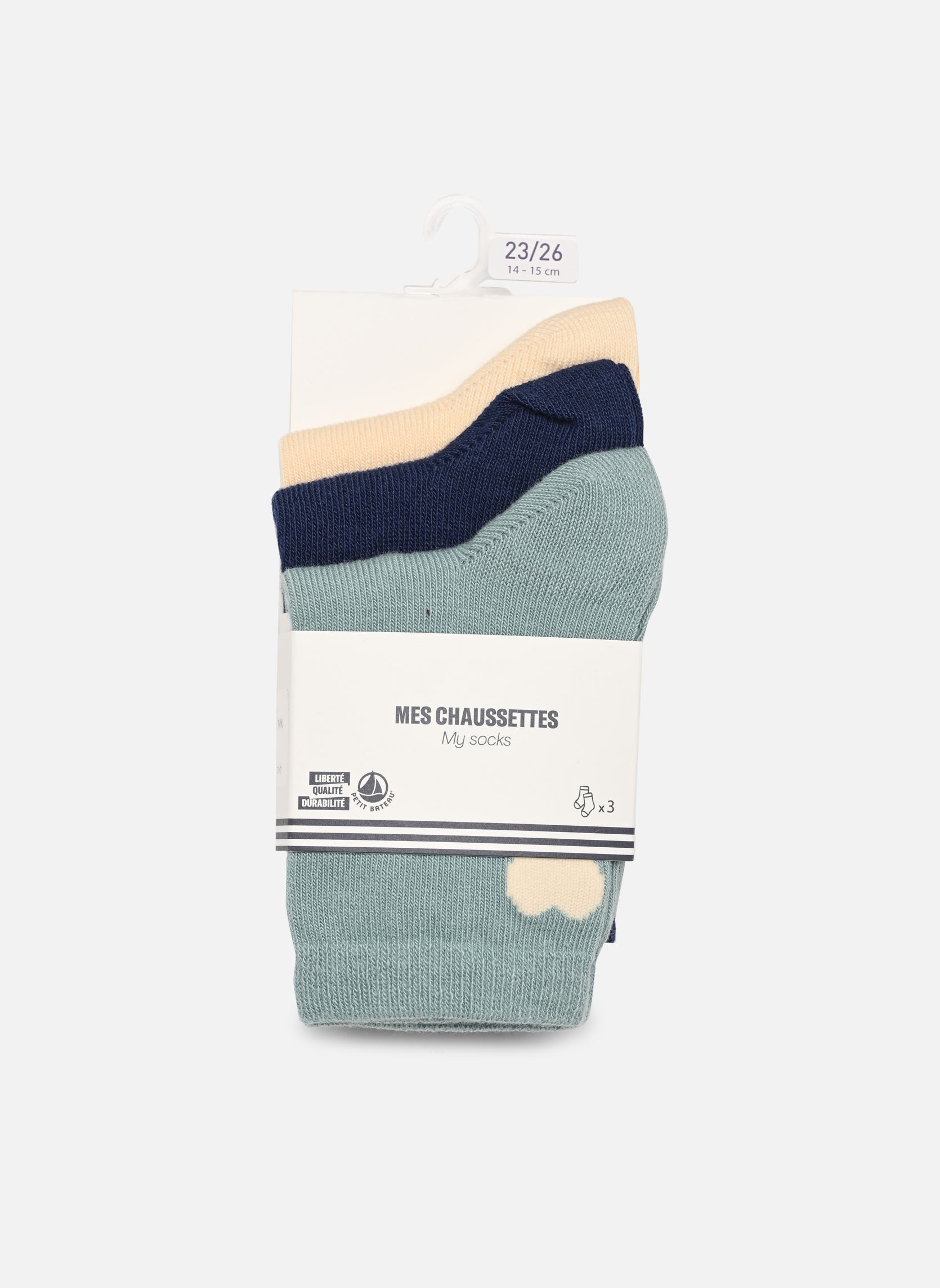 Chaussettes et collants Petit Bateau 3 Paires Chaussettes A0B8W02 pour Accessoires