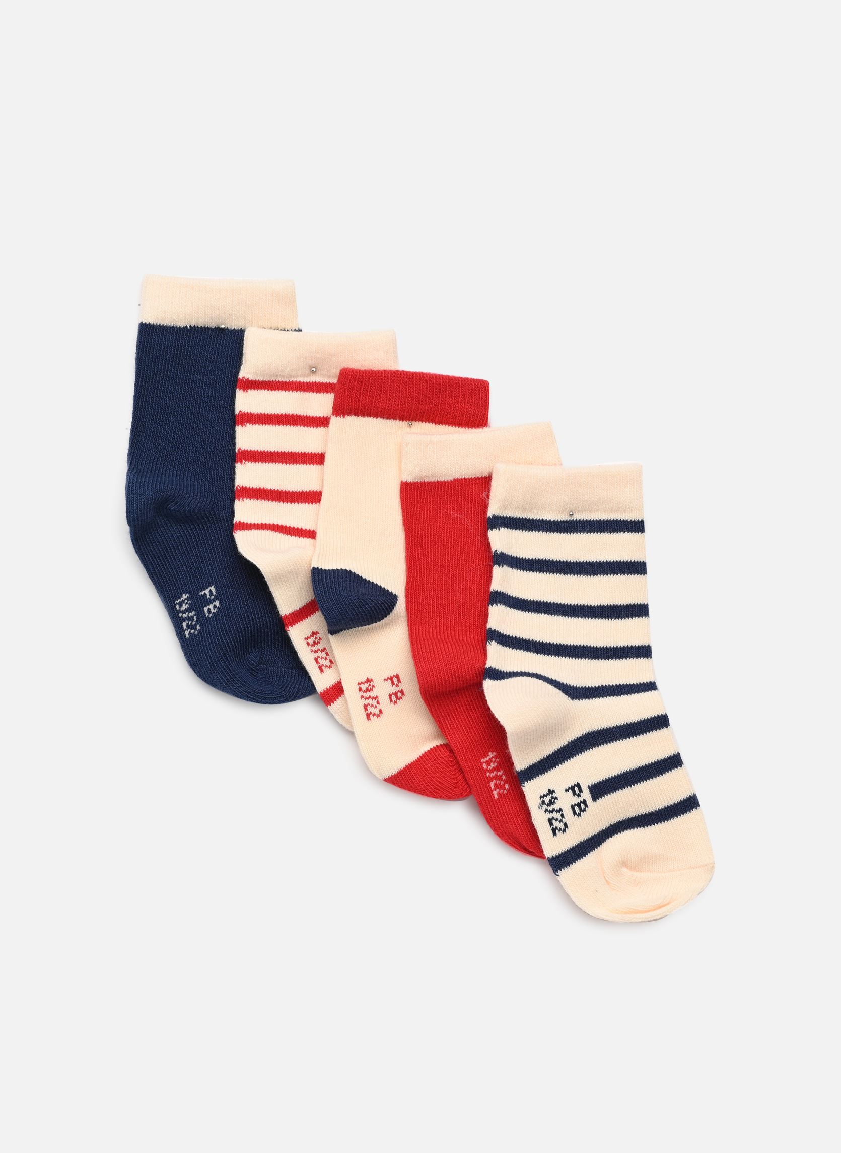 Socken 5 Paires Chaussettes A0B7I01 mädchen weiß Petit Bateau Socken 5 Paires Chaussettes A0B7I01 mädchen weiß VARIANTE 1