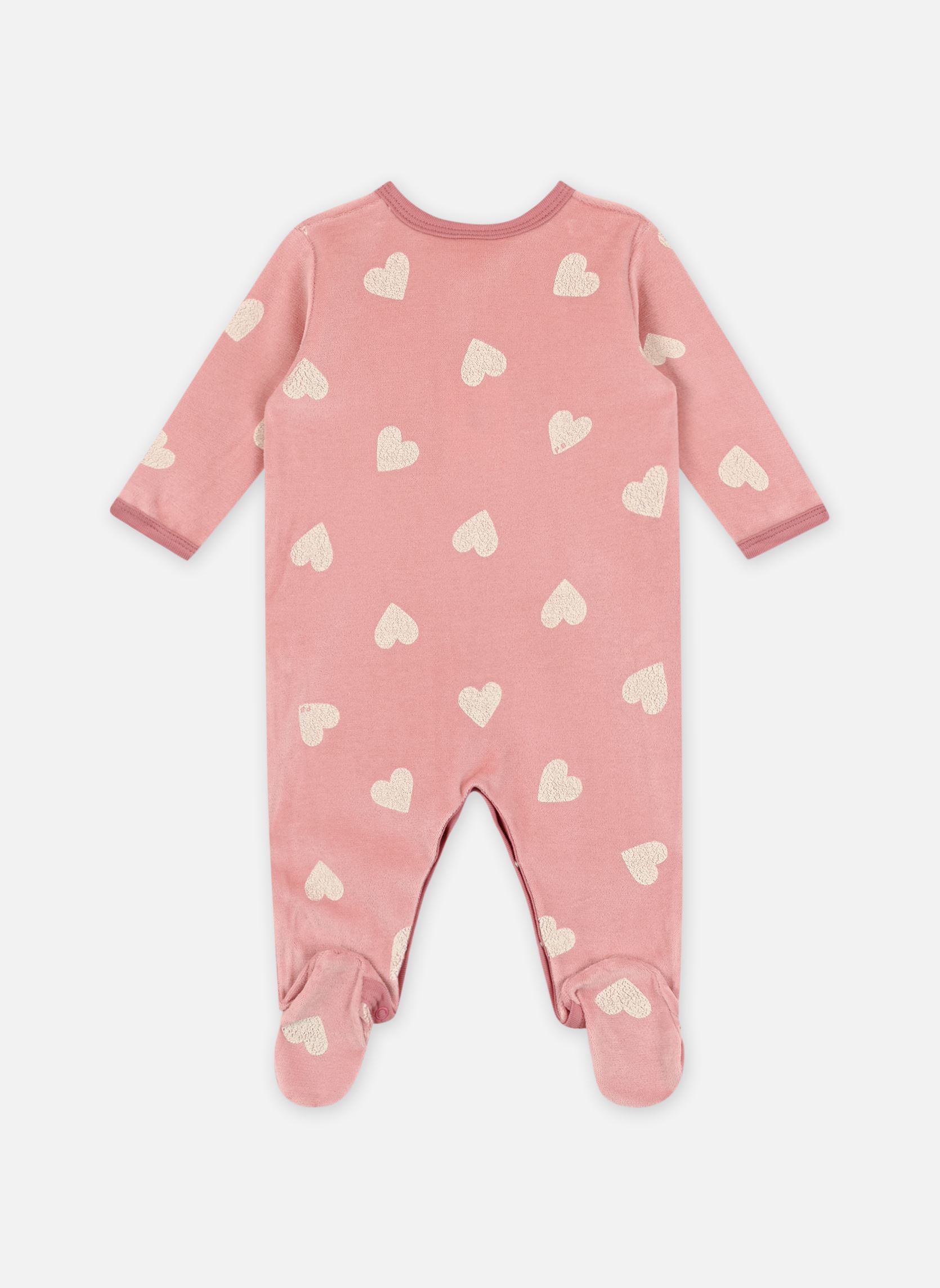 Pyjamas et Grenouillères Tralala fille rose Petit Bateau Pyjamas et Grenouillères Tralala fille rose ROSEWOOD/MARSHMALLOW