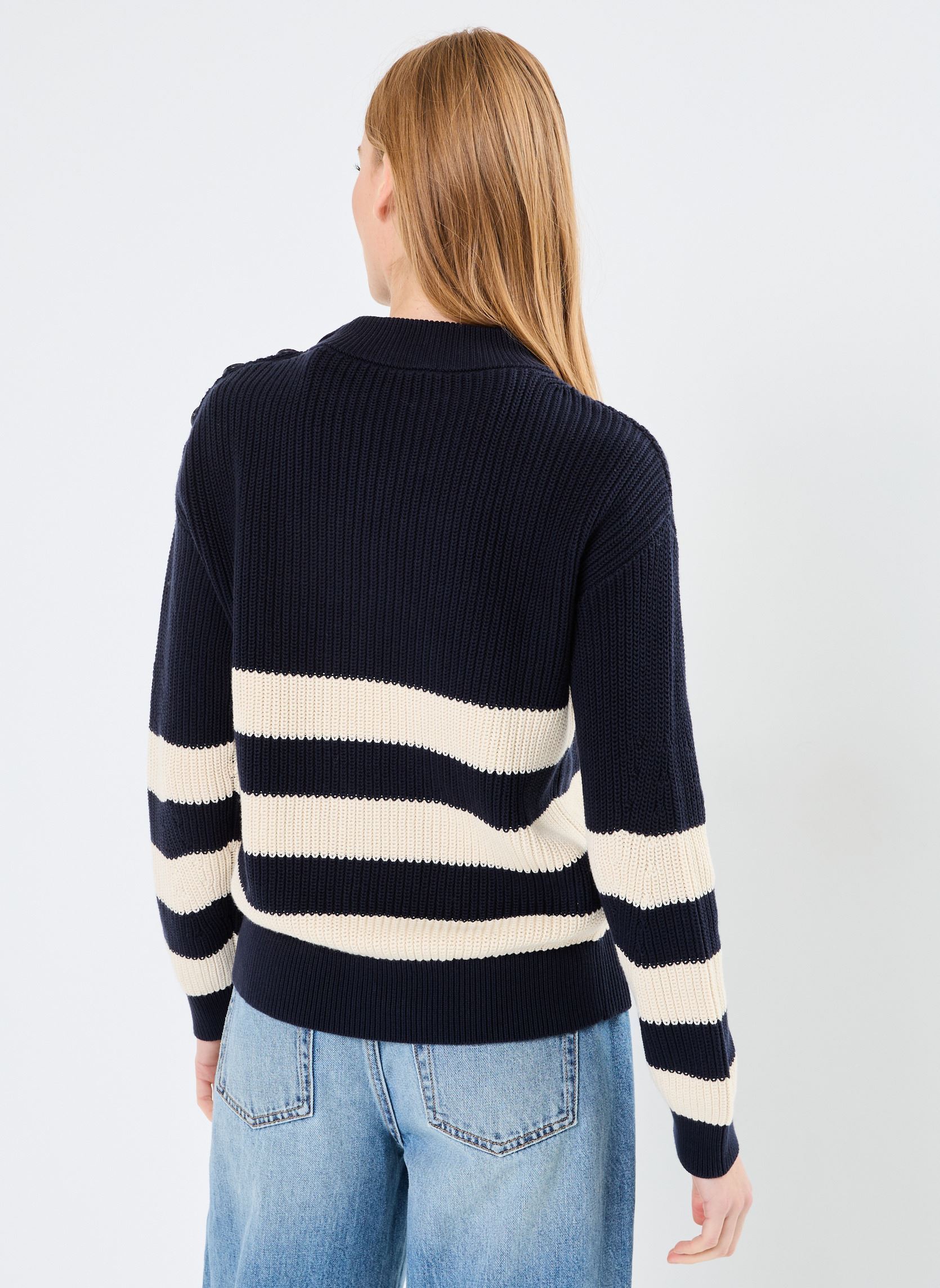 Truien Temporel dames blauw Petit Bateau Truien Temporel dames blauw Smoking/Avalanche