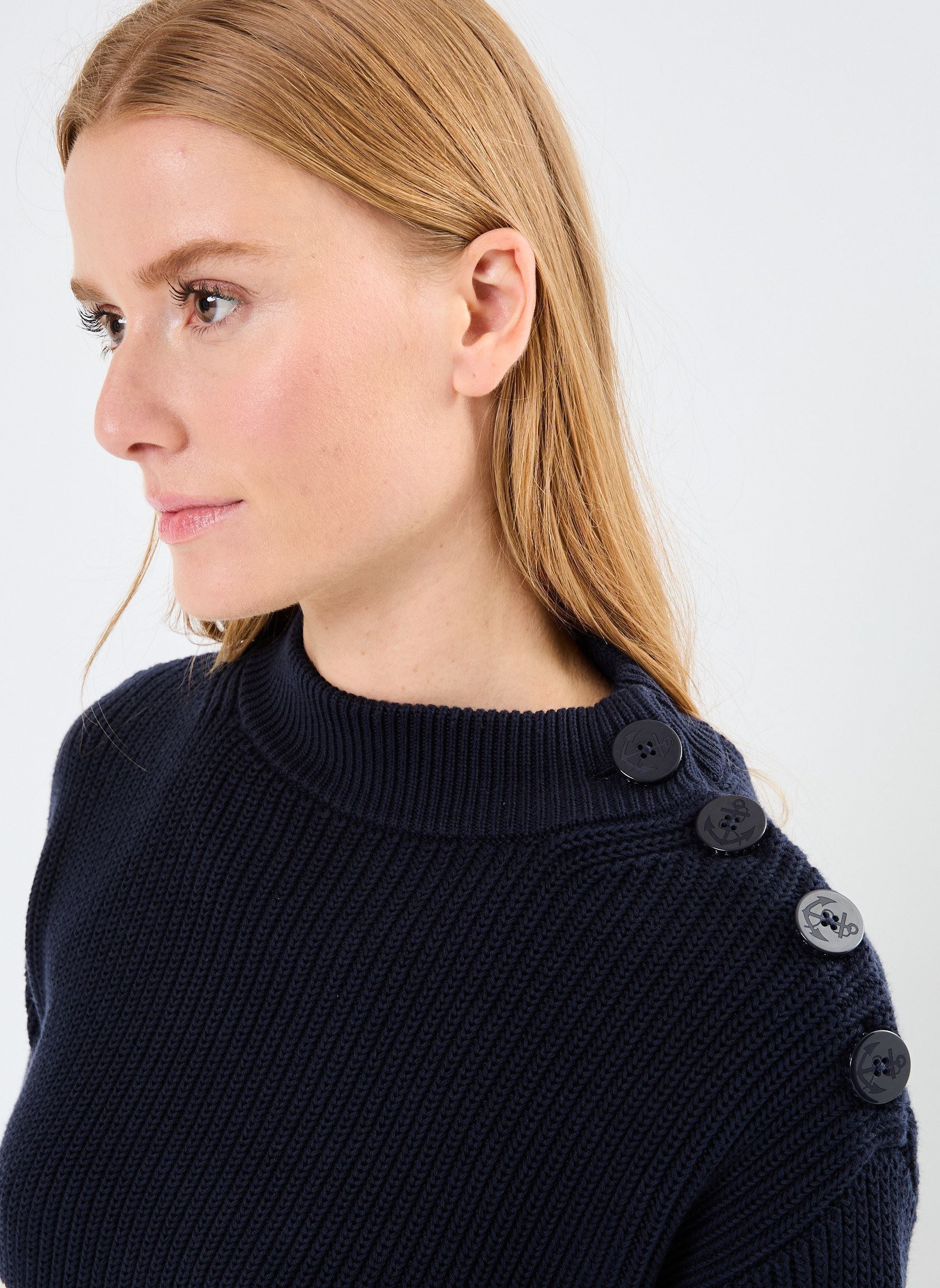 Truien Temporel dames blauw Petit Bateau Truien Temporel dames blauw Smoking/Avalanche