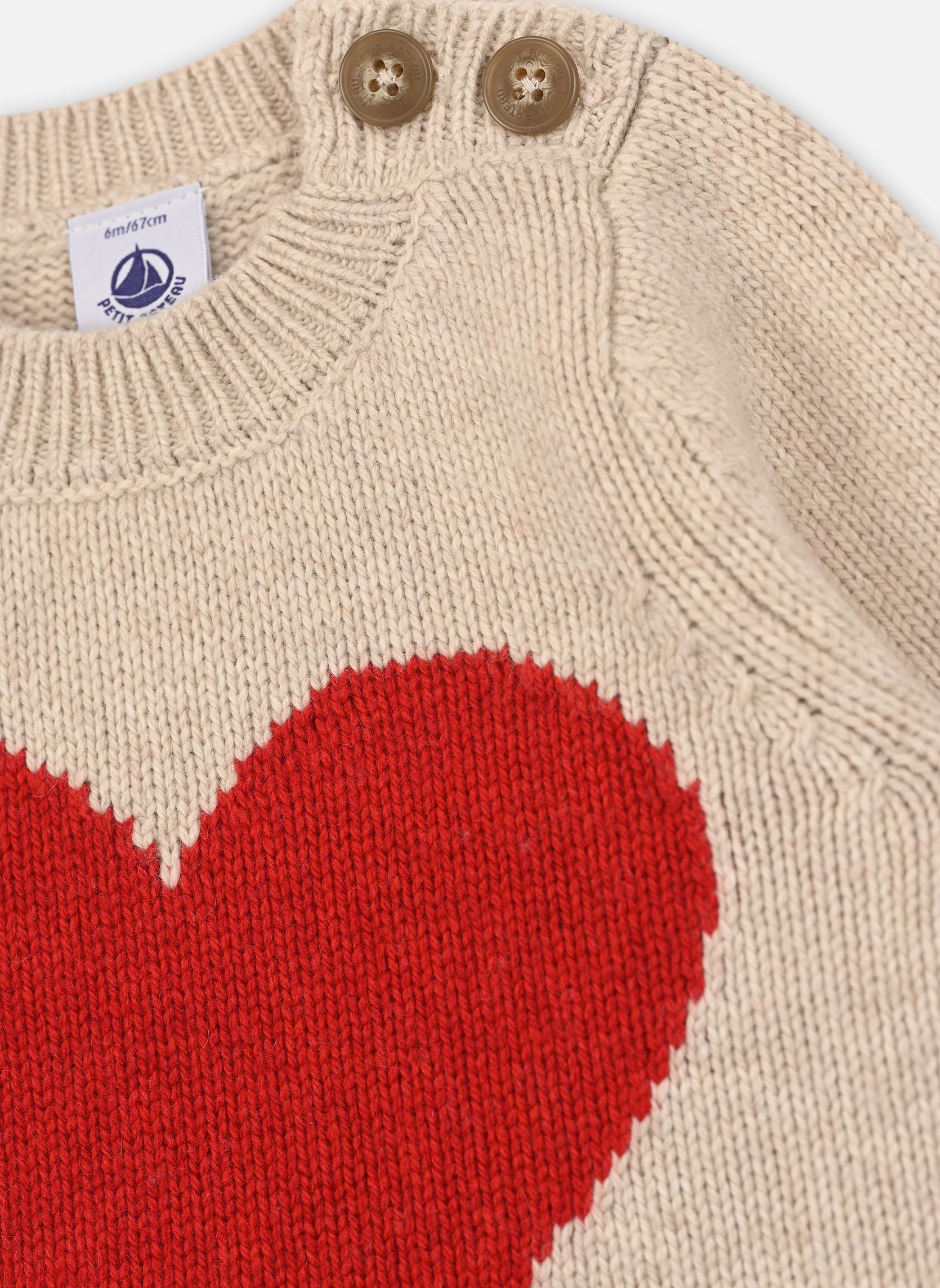 Pulls Titanium beige Petit Bateau Pulls Titanium beige Avalanche/Corrida