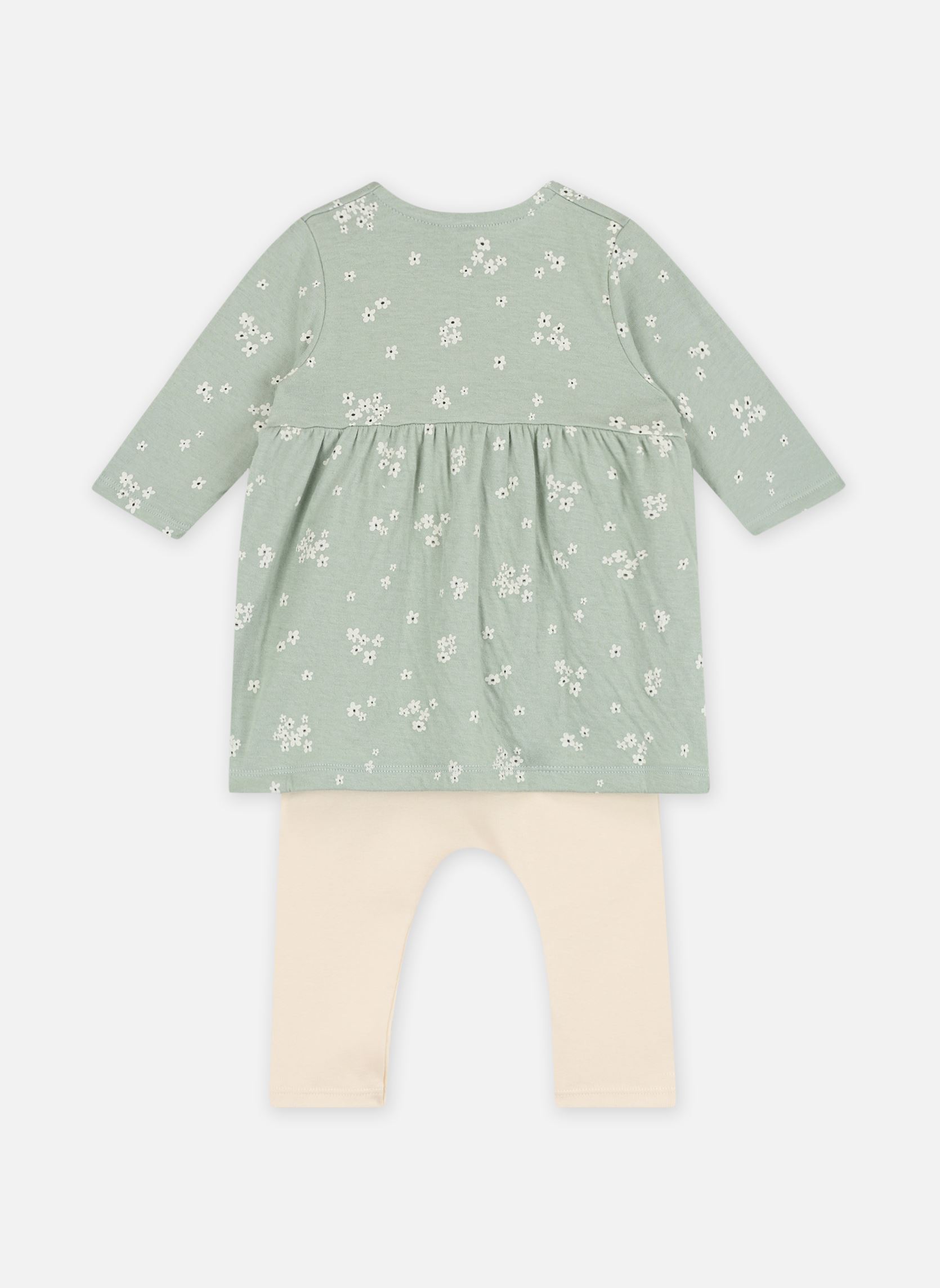 Jurken Tiboab meisjes groen Petit Bateau Jurken Tiboab meisjes groen HERBIER/MULTICO