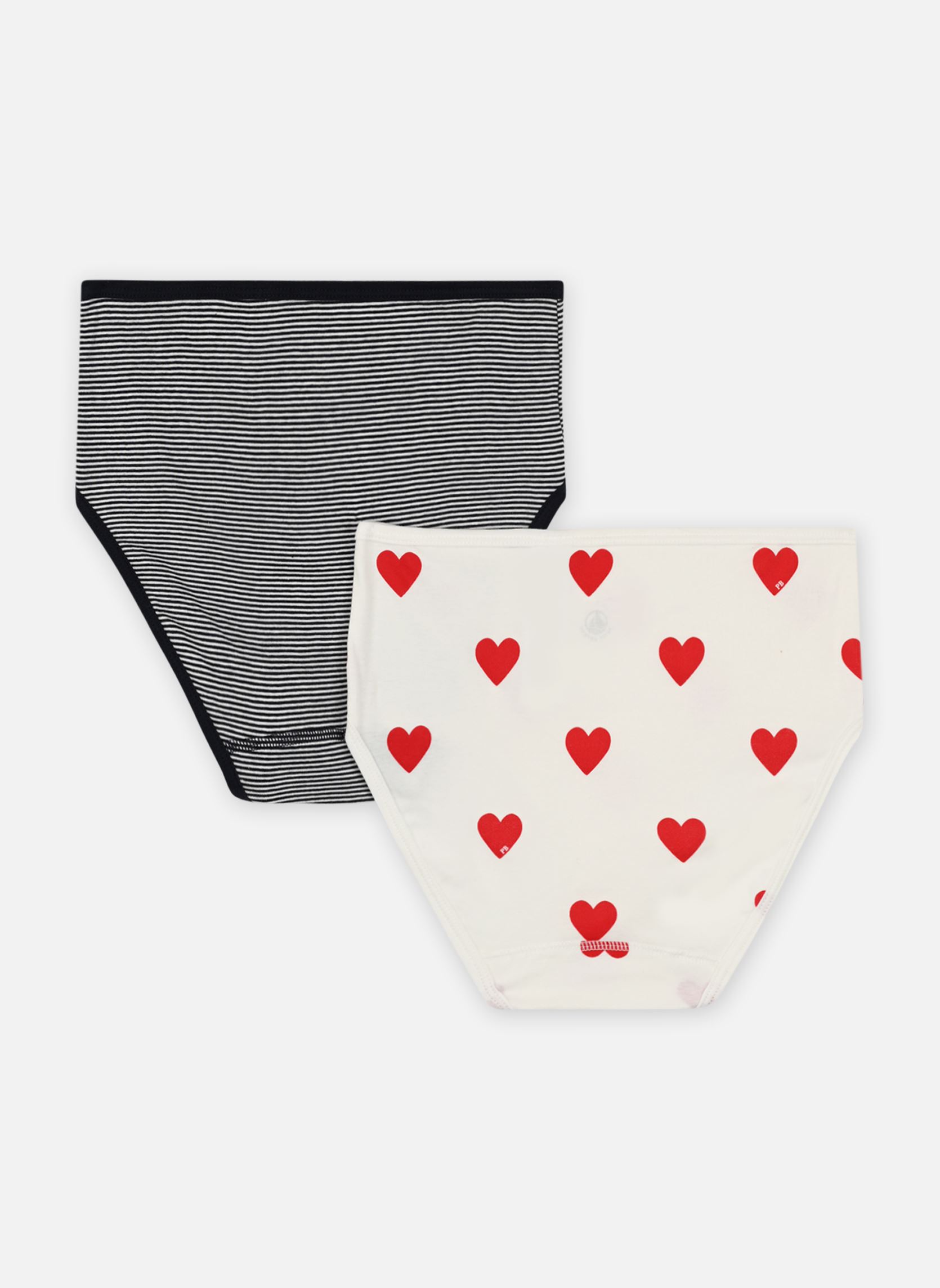 Shortys Lot de 2 Culottes A0BNW femme multicolore Petit Bateau Shortys Lot de 2 Culottes A0BNW femme multicolore VARIANTE 1