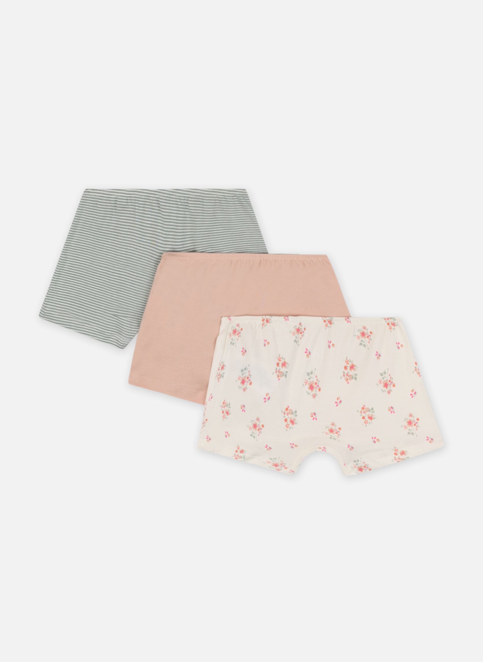 Culottes 3 Shorties A0BN200 fille multicolore Petit Bateau Culottes 3 Shorties A0BN200 fille multicolore VARIANTE 1
