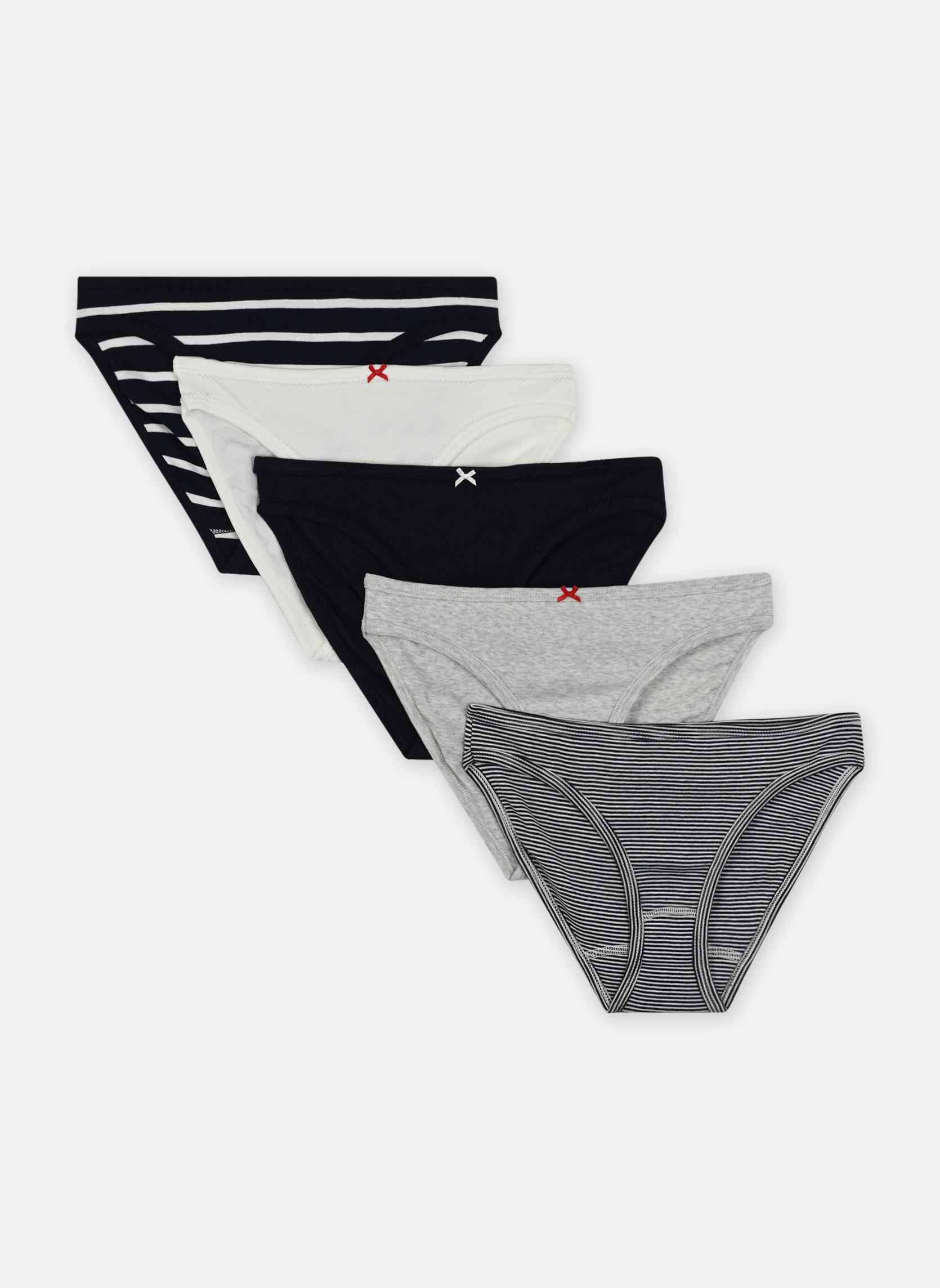 Vêtements Petit Bateau Lot de 5 Culottes A0BLB00 pour Accessoires