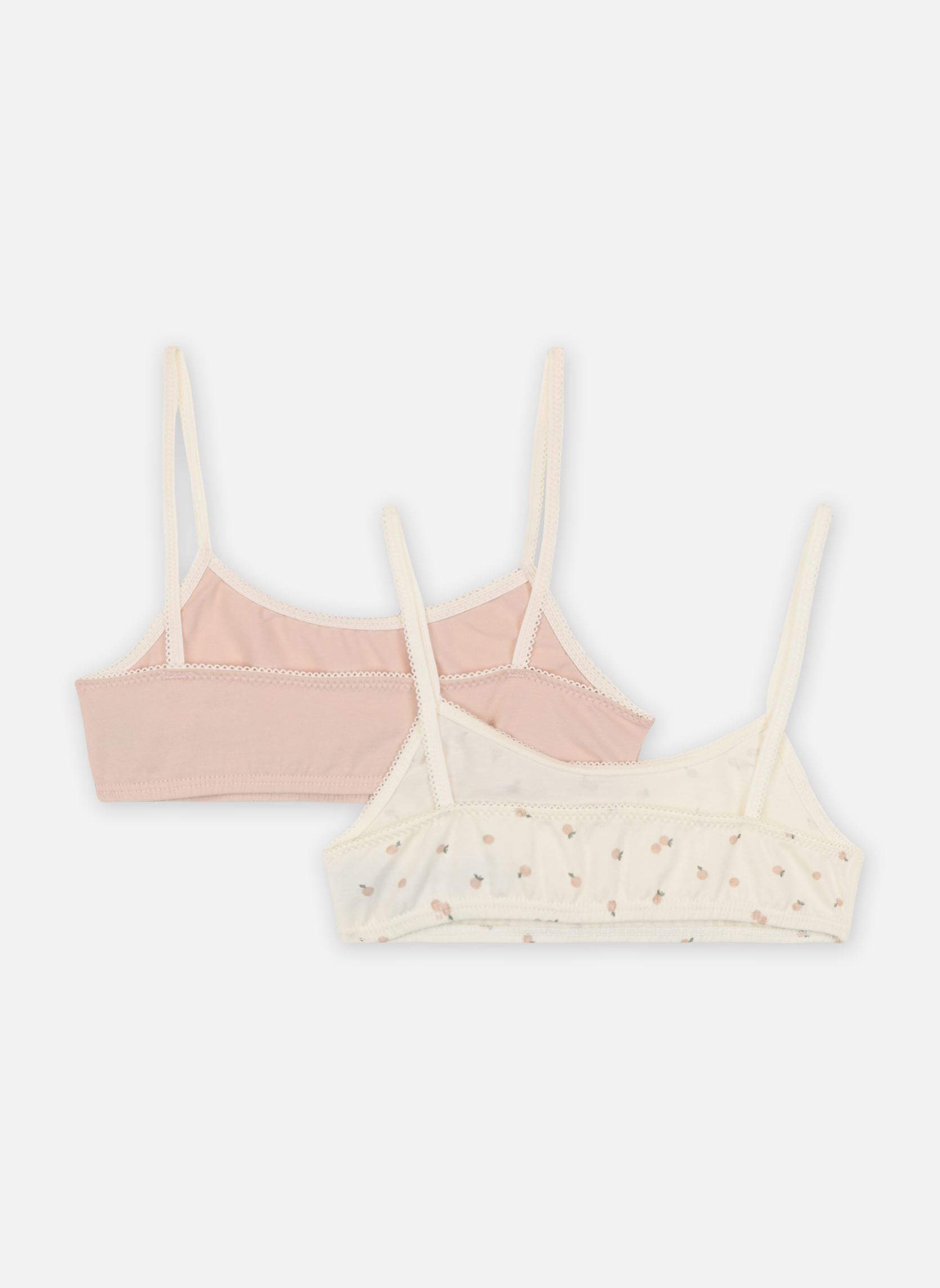 Brassières 2 Brassieres A0BGD00 fille blanc Petit Bateau Brassières 2 Brassieres A0BGD00 fille blanc Variante 1