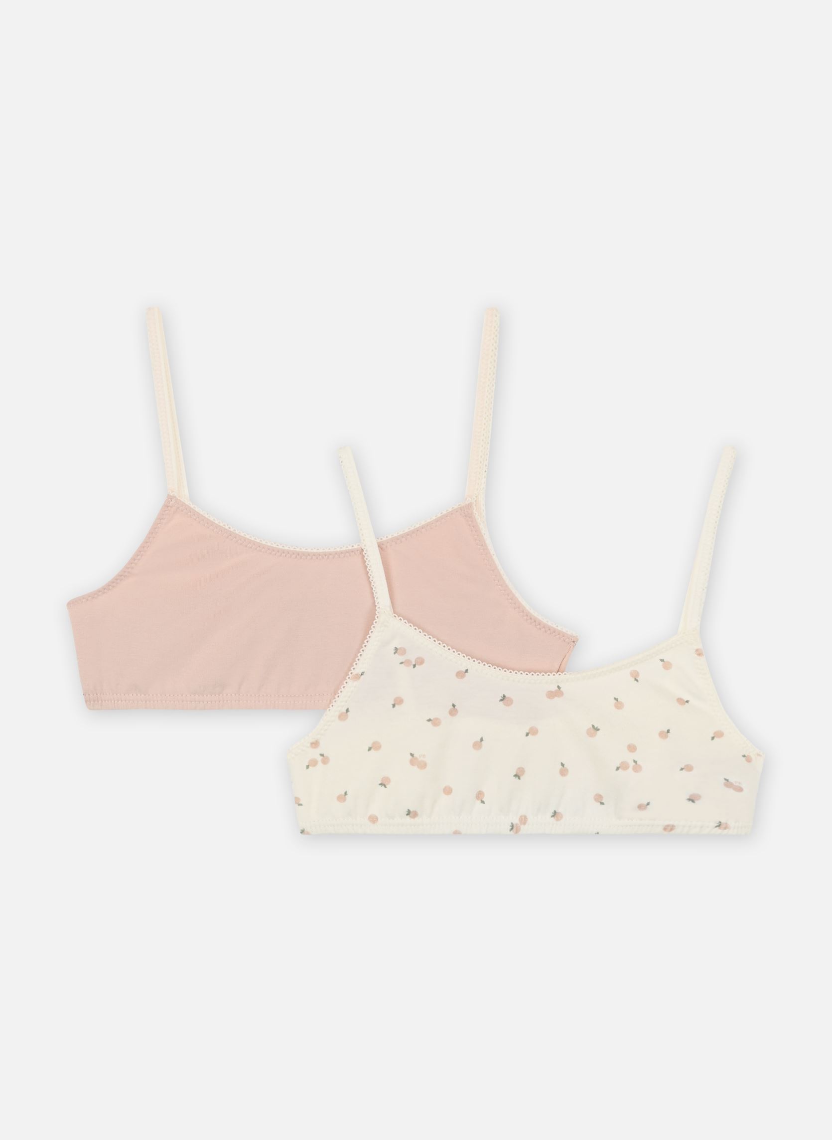 Brassières 2 Brassieres A0BGD00 fille blanc Petit Bateau Brassières 2 Brassieres A0BGD00 fille blanc Variante 1