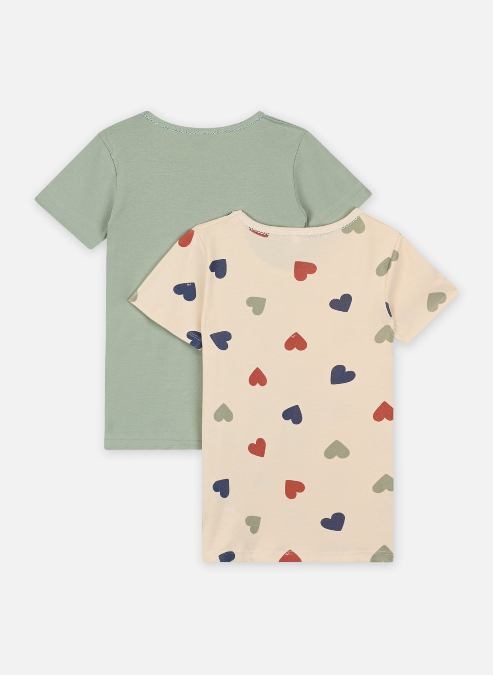 T-shirt a maniche corte 2 Tee Shirts MC A0BC600 bambina multicolore Petit Bateau T-shirt a maniche corte 2 Tee Shirts MC A0BC600 bambina multicolore Variante 1
