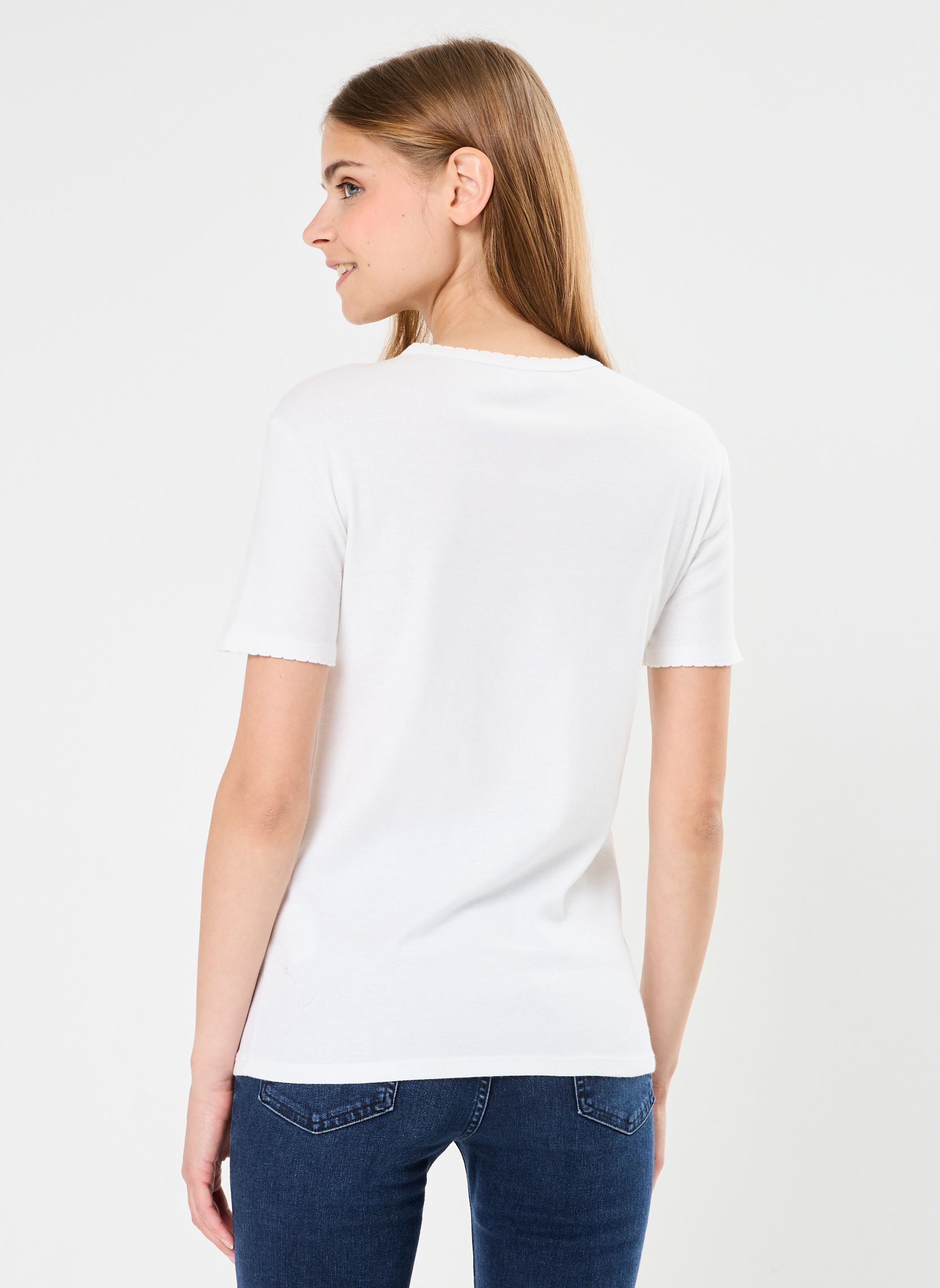 Petit Bateau Maglietta A Maniche Corte Donna - Modello Iconico Ecume, Colore A08Q8, Taglia XS - 2