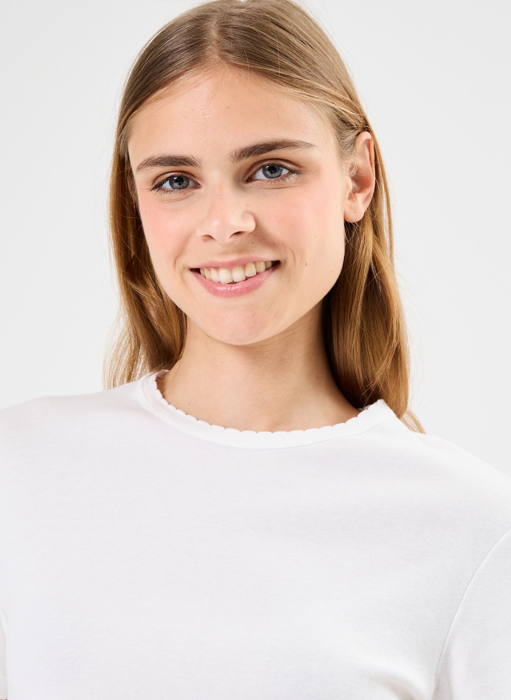 Tee-shirts manches courtes T-shirt l'iconique manches courtes col r femme blanc Petit Bateau Tee-shirts manches courtes T-shirt l'iconique manches courtes col r femme blanc ECUME