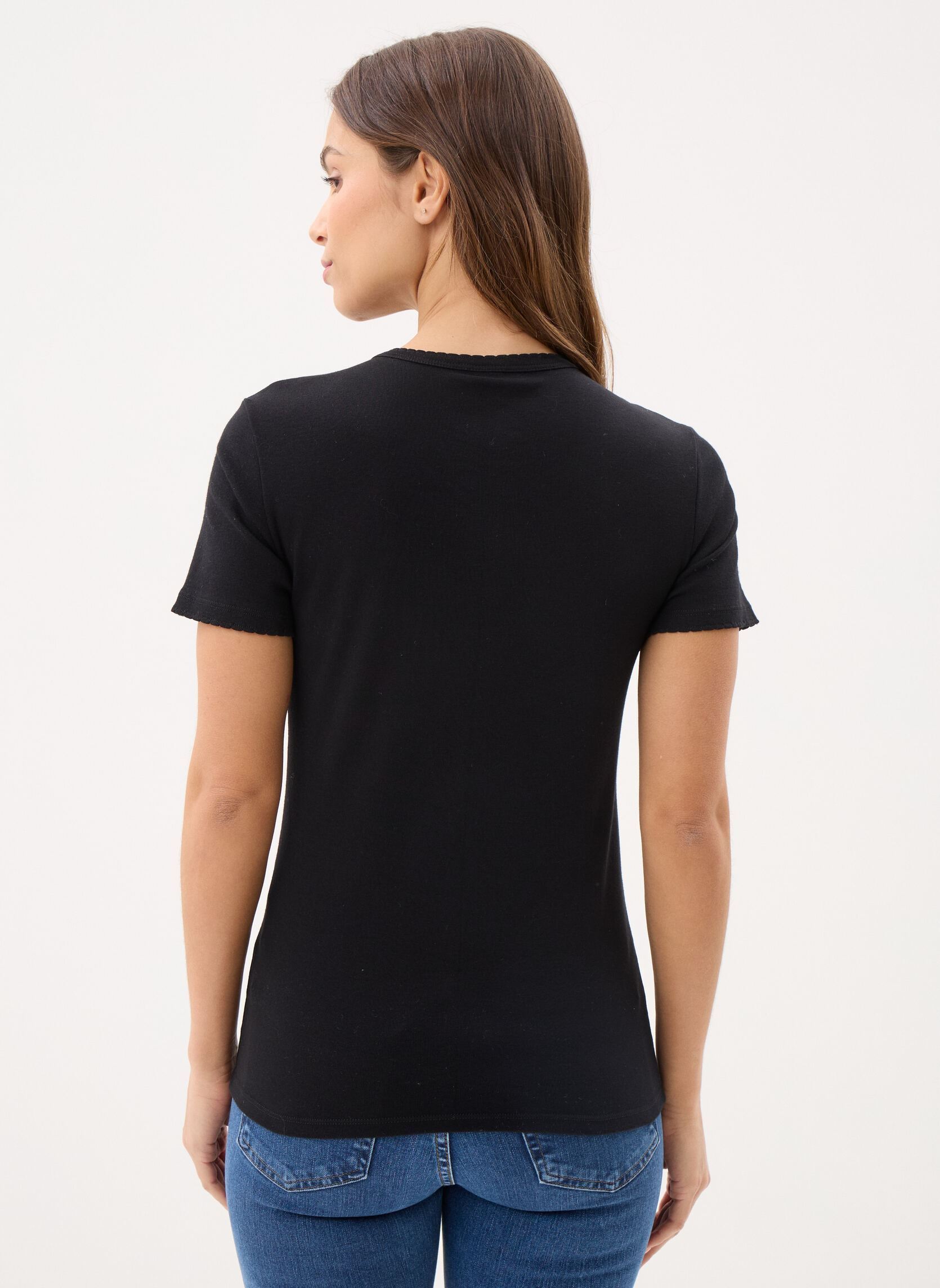 Tee-shirts manches courtes T-shirt l'iconique manches courtes col r femme noir Petit Bateau Tee-shirts manches courtes T-shirt l'iconique manches courtes col r femme noir BLACK