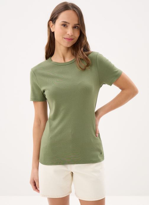 Petit Bateau Kurzarm-T-Shirts T-shirt l'iconique manches courtes col r damen grün