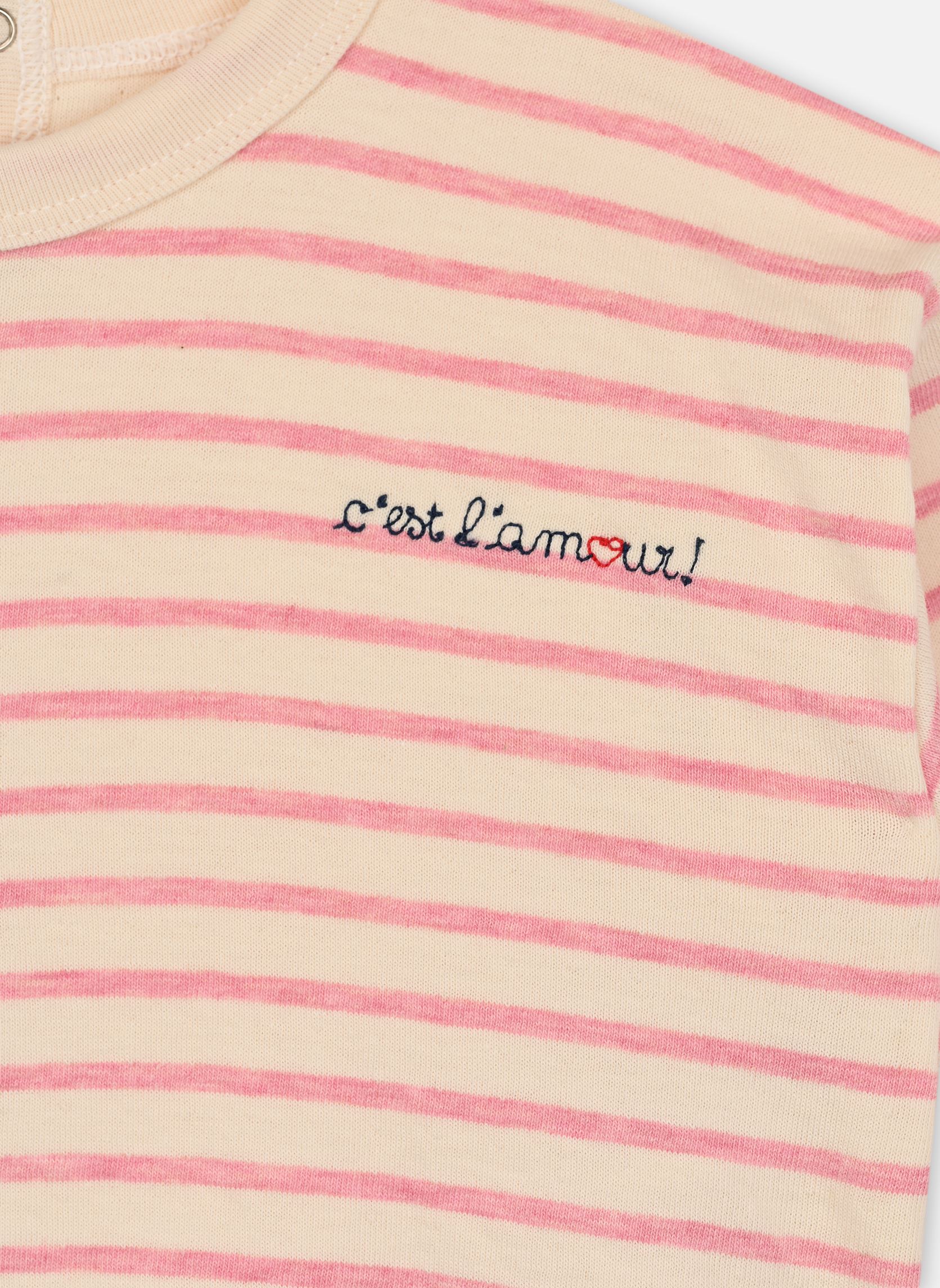 Tee-shirts manches longues Tirayure fille blanc Petit Bateau Tee-shirts manches longues Tirayure fille blanc AVALANCHE/ROSELINE