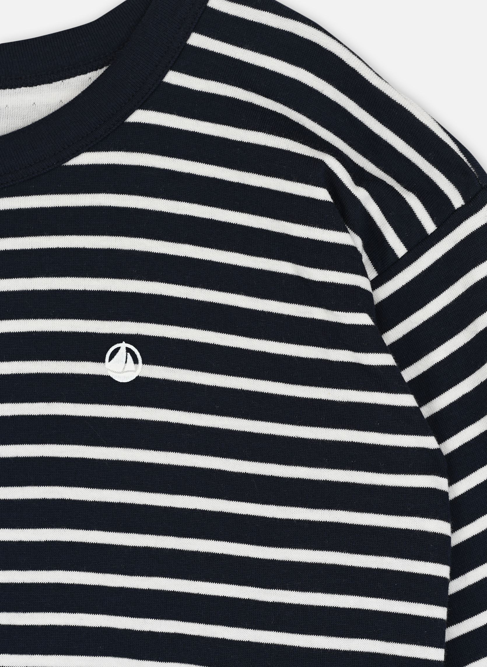 Tee-shirts manches longues Tropique garçon bleu Petit Bateau Tee-shirts manches longues Tropique garçon bleu SMOKING/MARSHMALLOW
