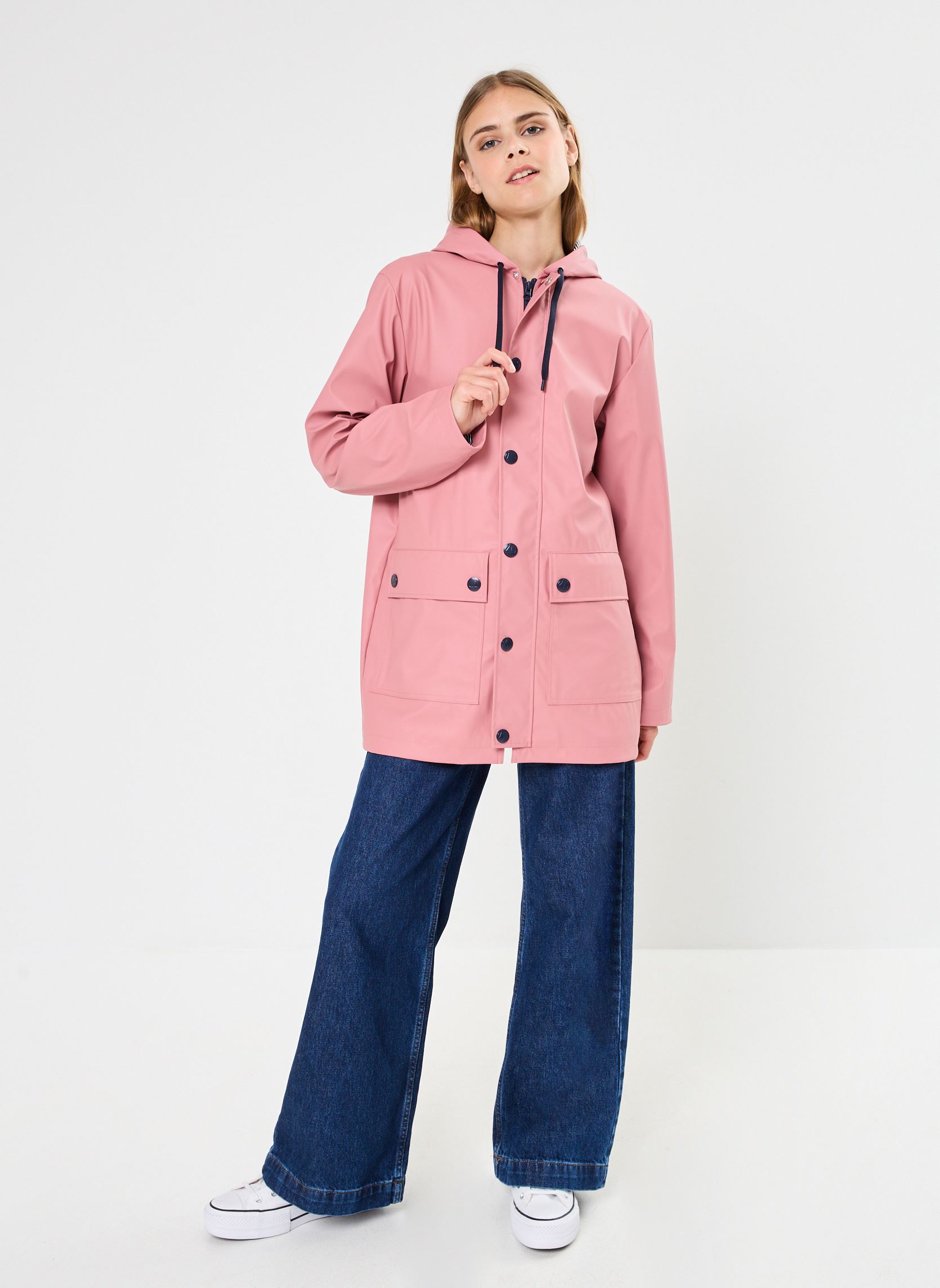 Vestes imperméable Tasse femme rose Petit Bateau Vestes imperméable Tasse femme rose rosewood