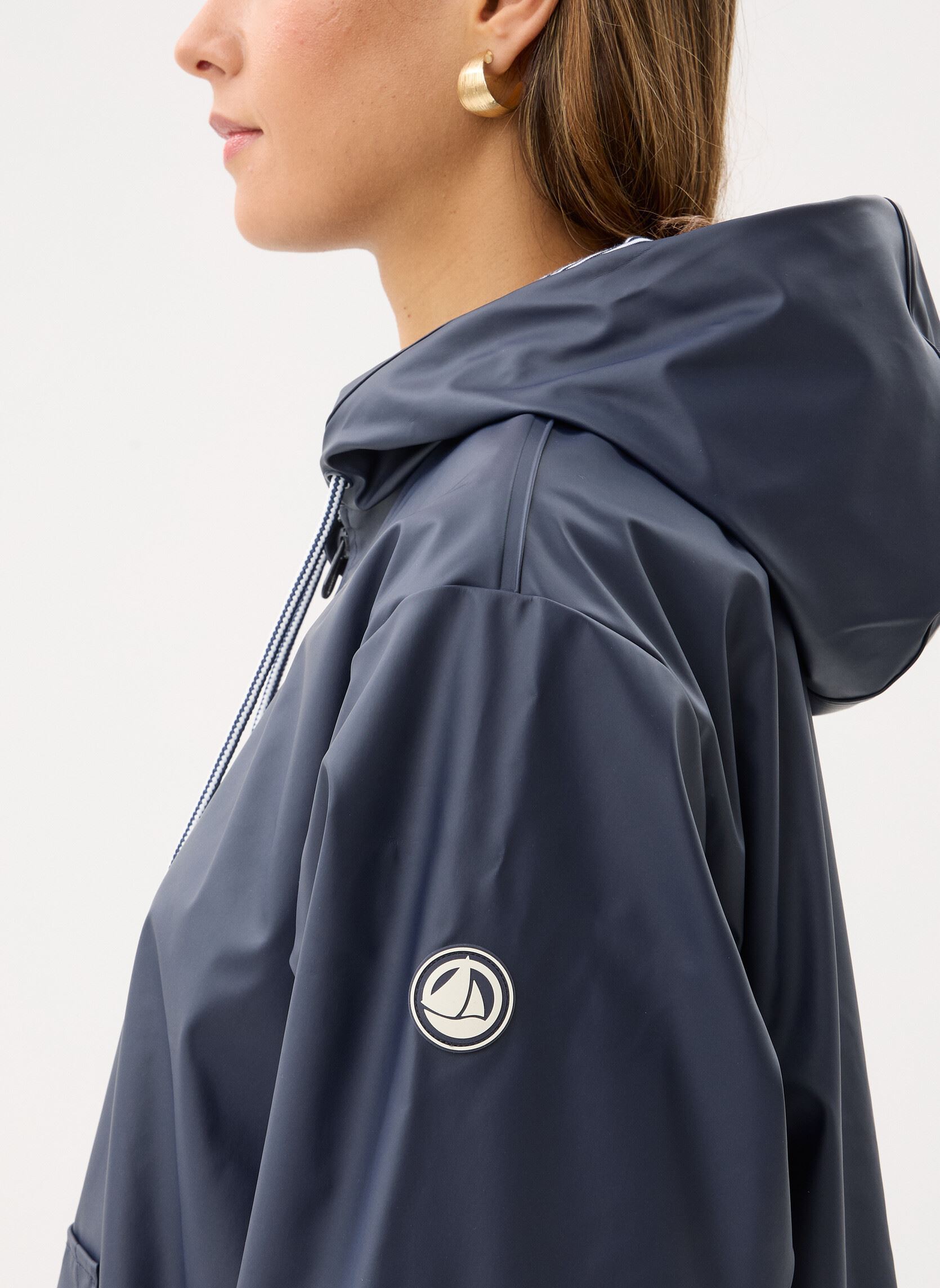 Regenjassen Ciré Court Femme dames blauw Petit Bateau Regenjassen Ciré Court Femme dames blauw Smoking