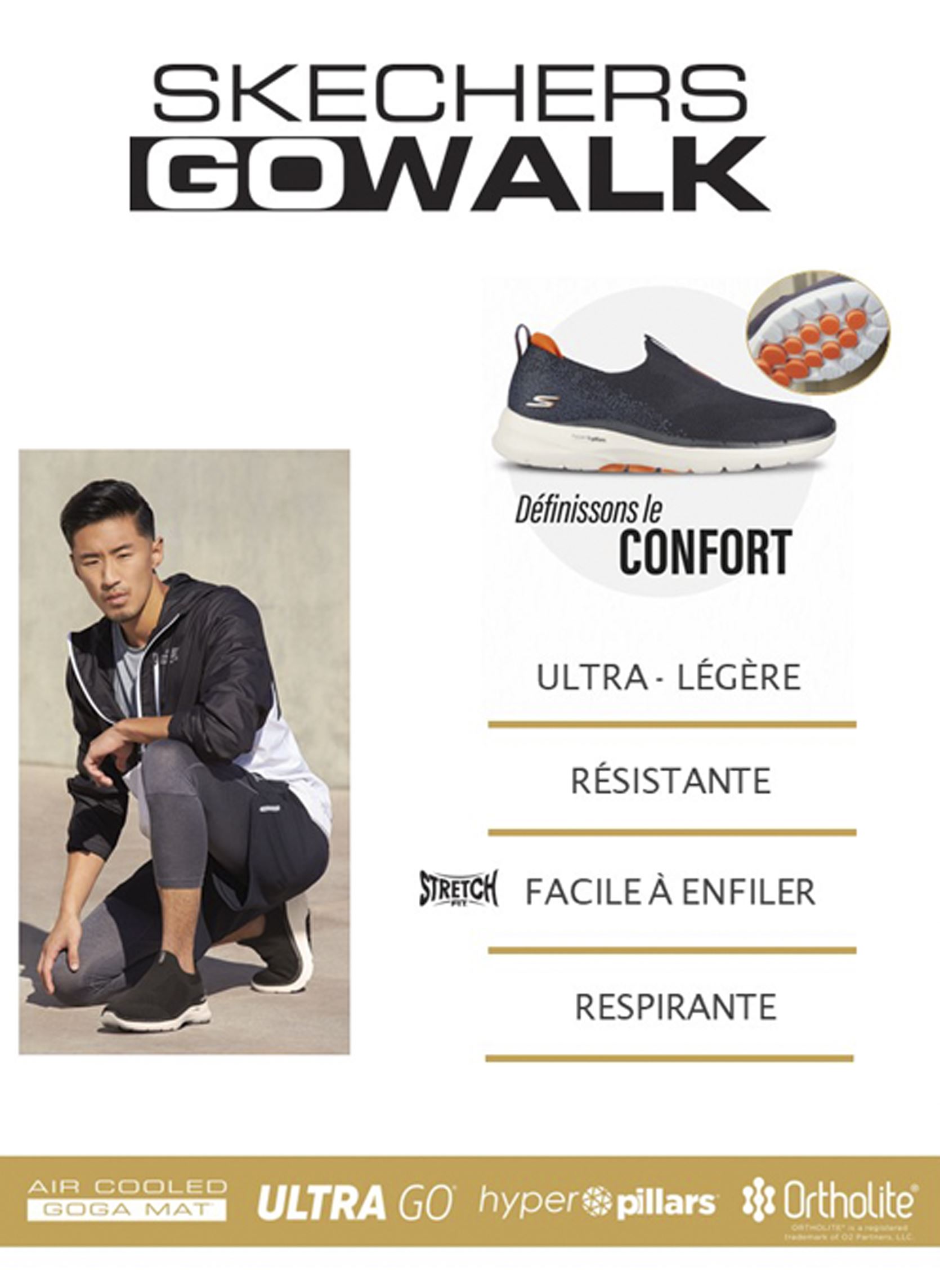Sneakers GO WALK FLEX - CLEAR - SLIP INS donna grigio Skechers Sneakers GO WALK FLEX - CLEAR - SLIP INS donna grigio CCLV
