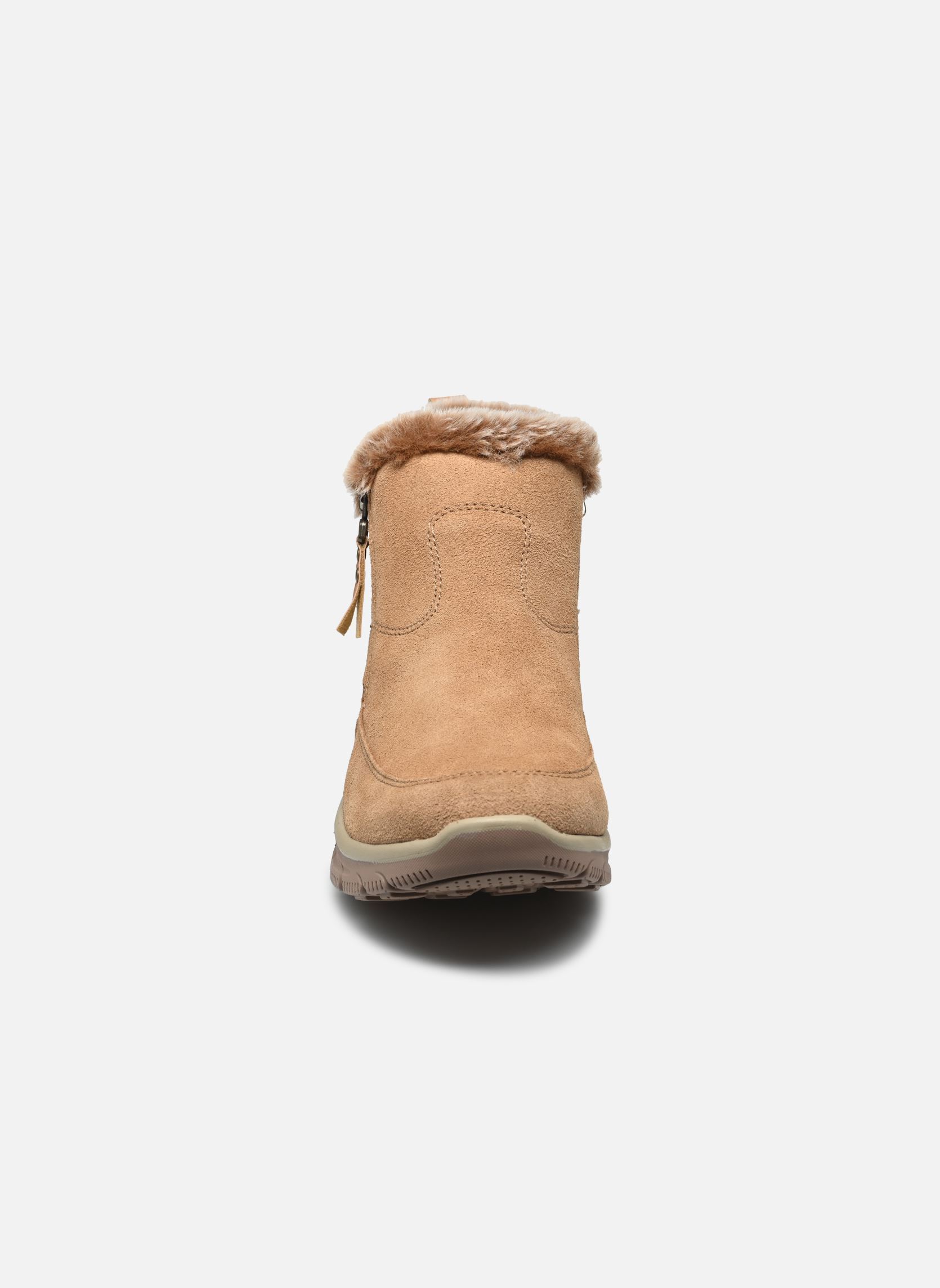 Gevoerde enkellaarsjes EASY GOING - COOL ZI dames bruin Skechers Gevoerde enkellaarsjes EASY GOING - COOL ZI dames bruin TAN