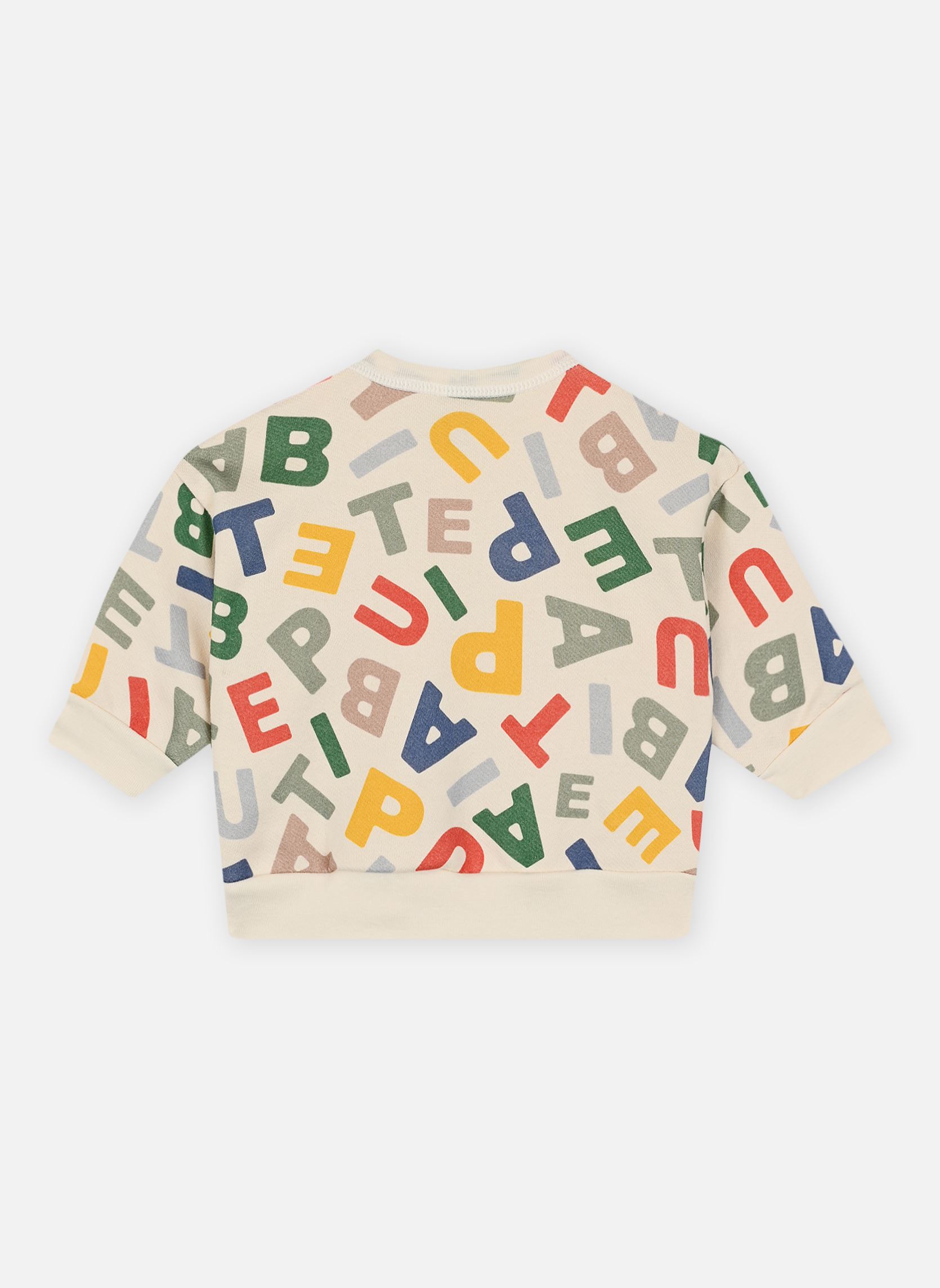 Sweatshirts Tetris jungen weiß Petit Bateau Sweatshirts Tetris jungen weiß AVALANCHE/MULTICO