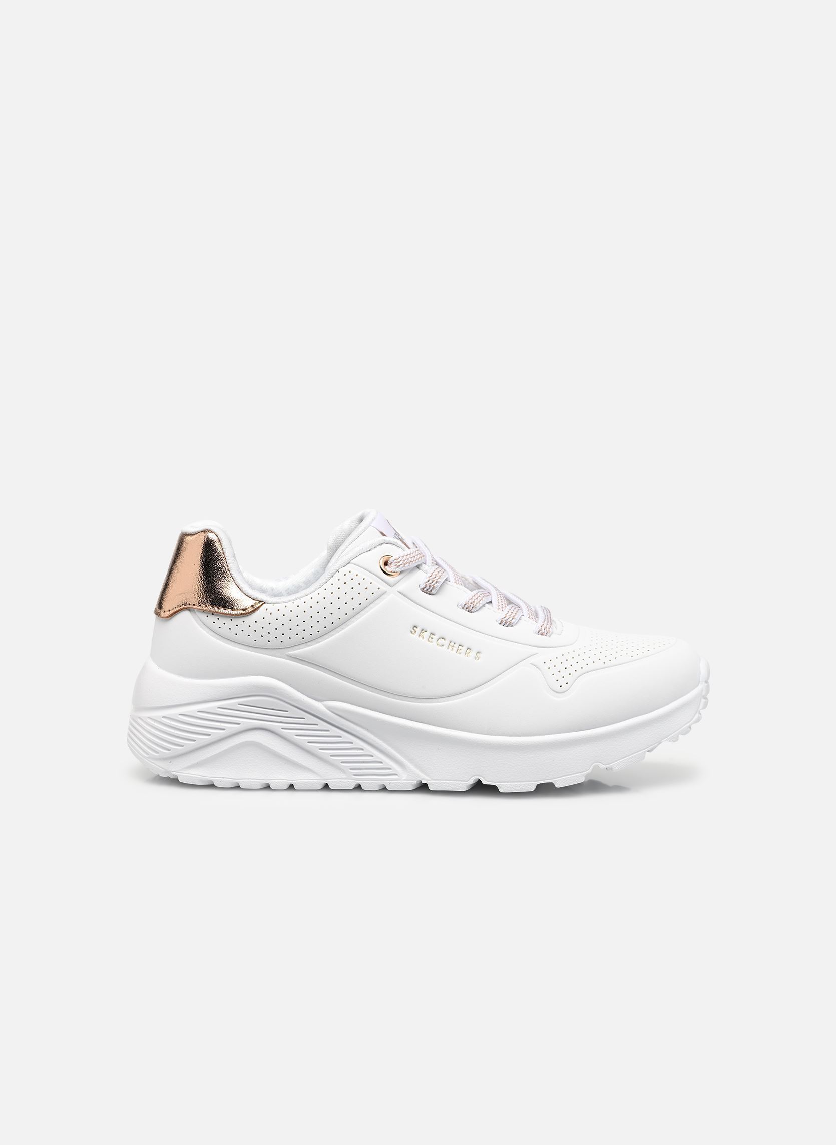 Sneaker UNO LITE-METALLIC MO mädchen weiß Skechers Sneaker UNO LITE-METALLIC MO mädchen weiß WHT