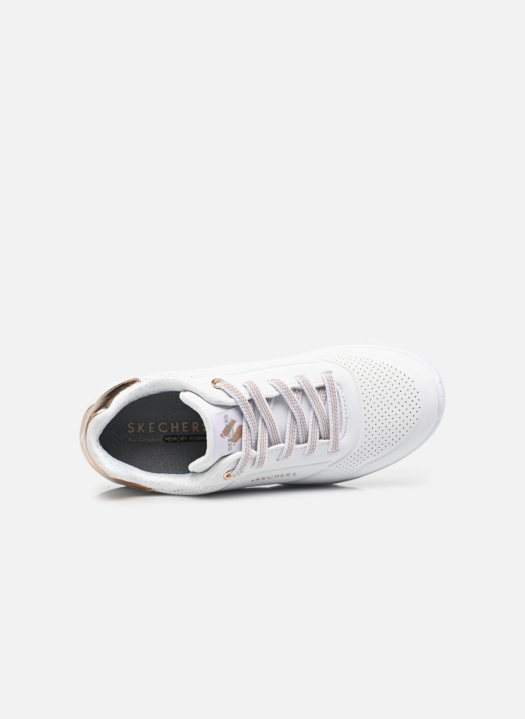 Sneaker UNO LITE-METALLIC MO mädchen weiß Skechers Sneaker UNO LITE-METALLIC MO mädchen weiß WHT