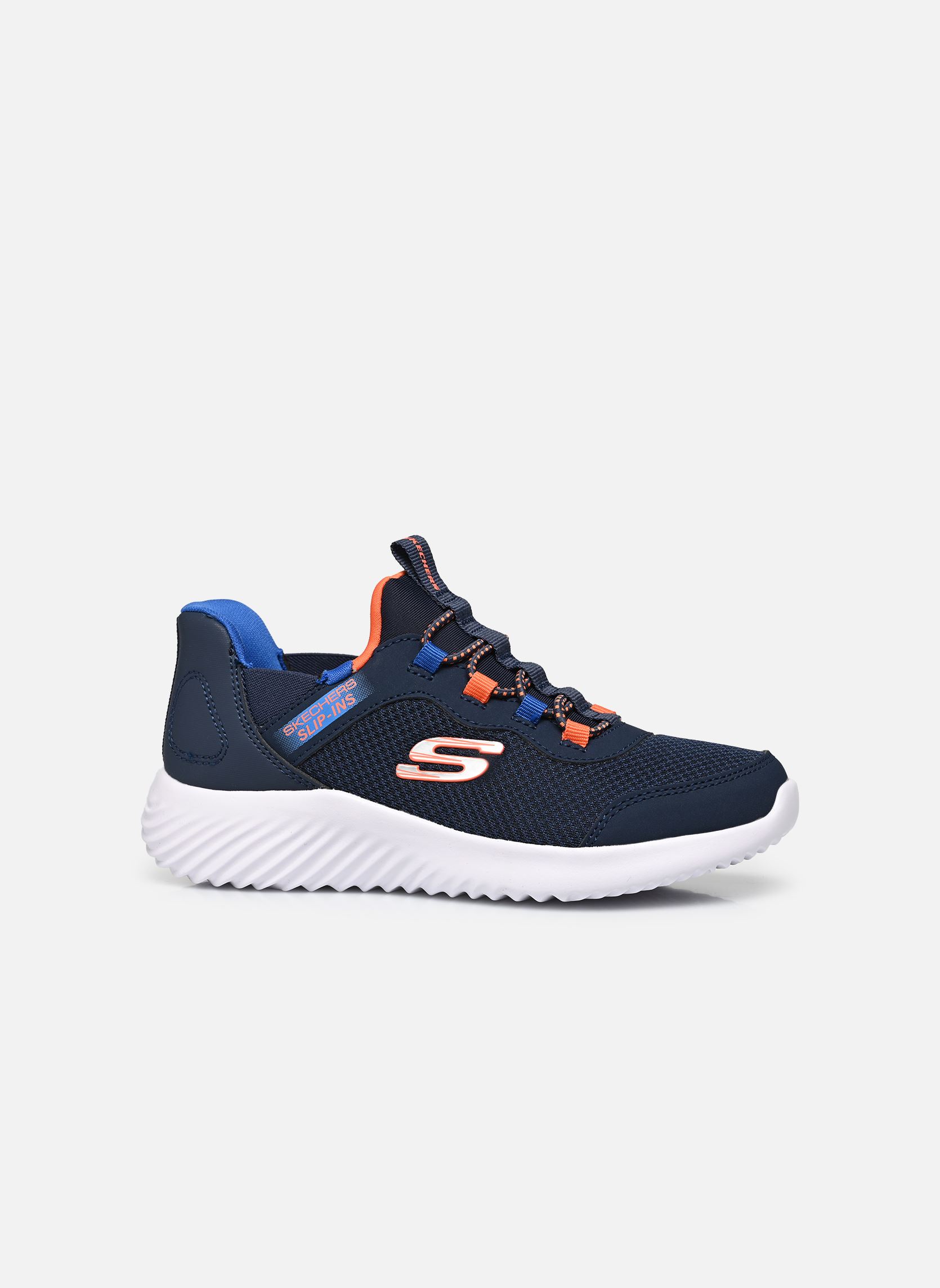 Baskets SLIP-INS Bounder - Brisk-Burst garçon bleu Skechers Baskets SLIP-INS Bounder - Brisk-Burst garçon bleu NVBL