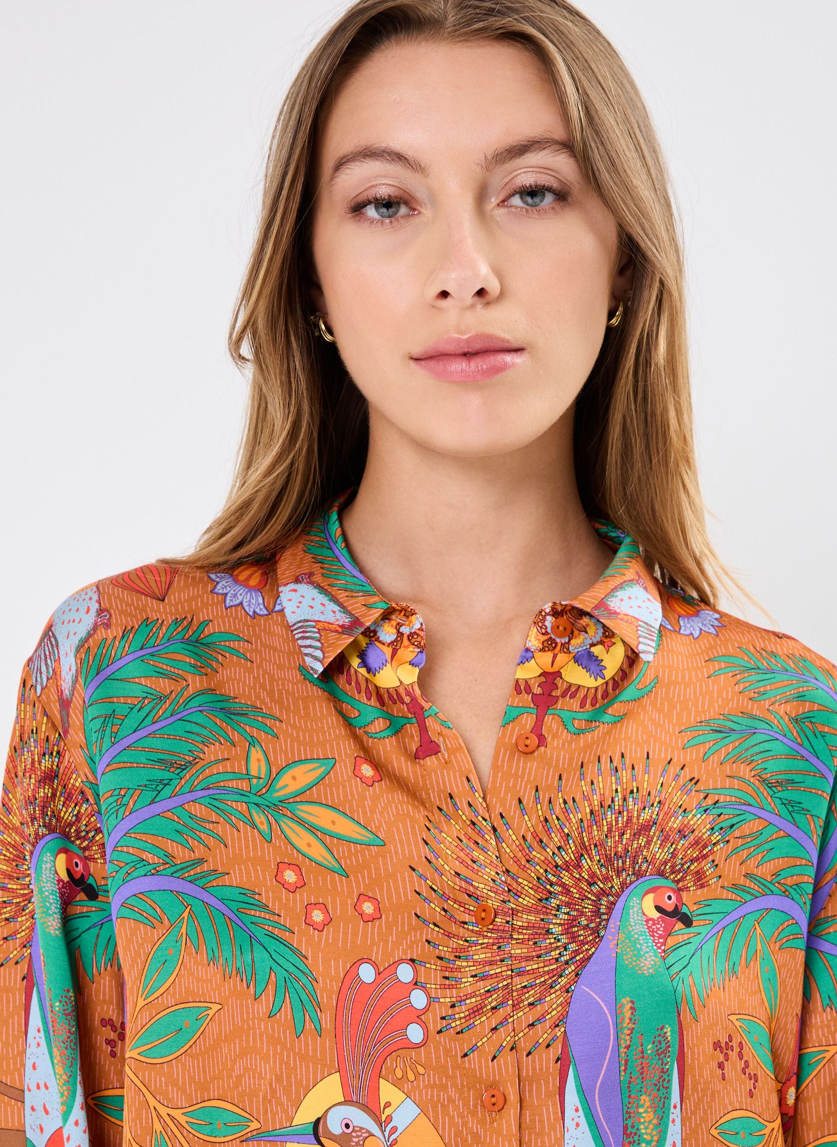 Camicie a maniche lunghe Bonaventure Magic India donna arancione Wild Camicie a maniche lunghe Bonaventure Magic India donna arancione Terracotta