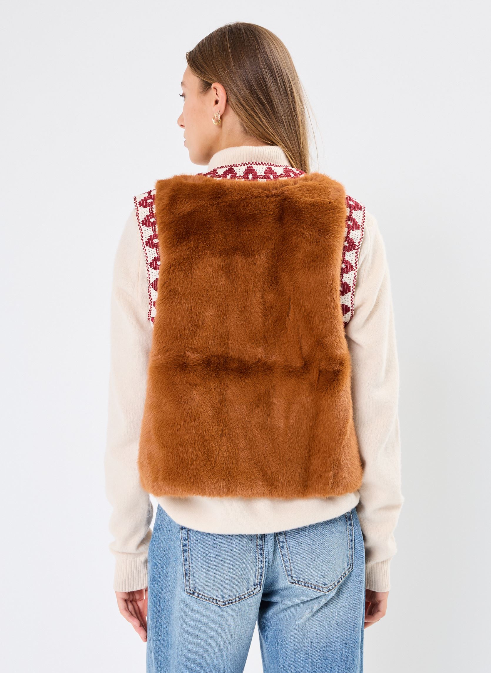 Strickjacken und Westen Demba damen braun Wild Strickjacken und Westen Demba damen braun Caramel