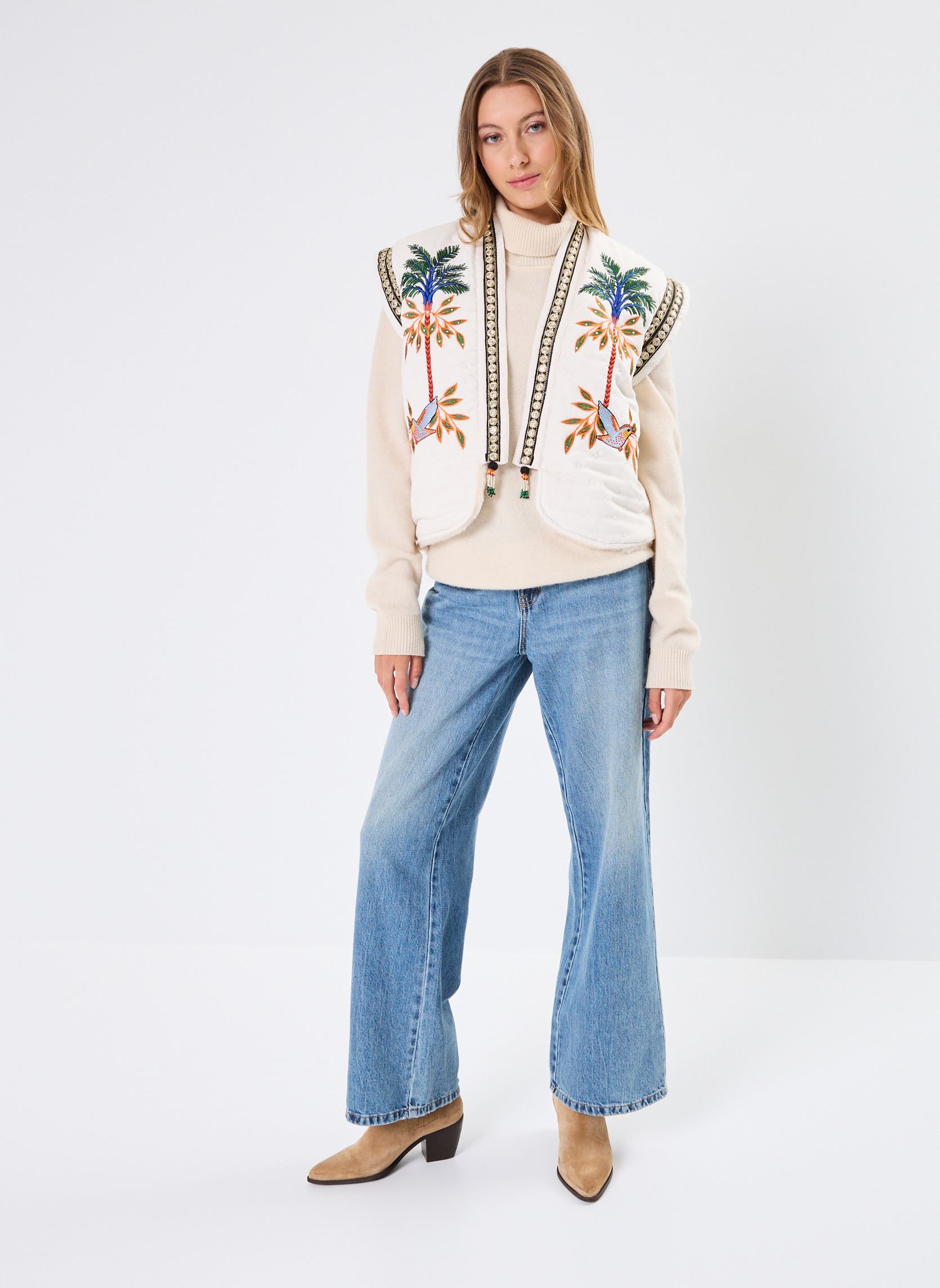 Gilet Bay donna bianco Wild Gilet Bay donna bianco Ecru