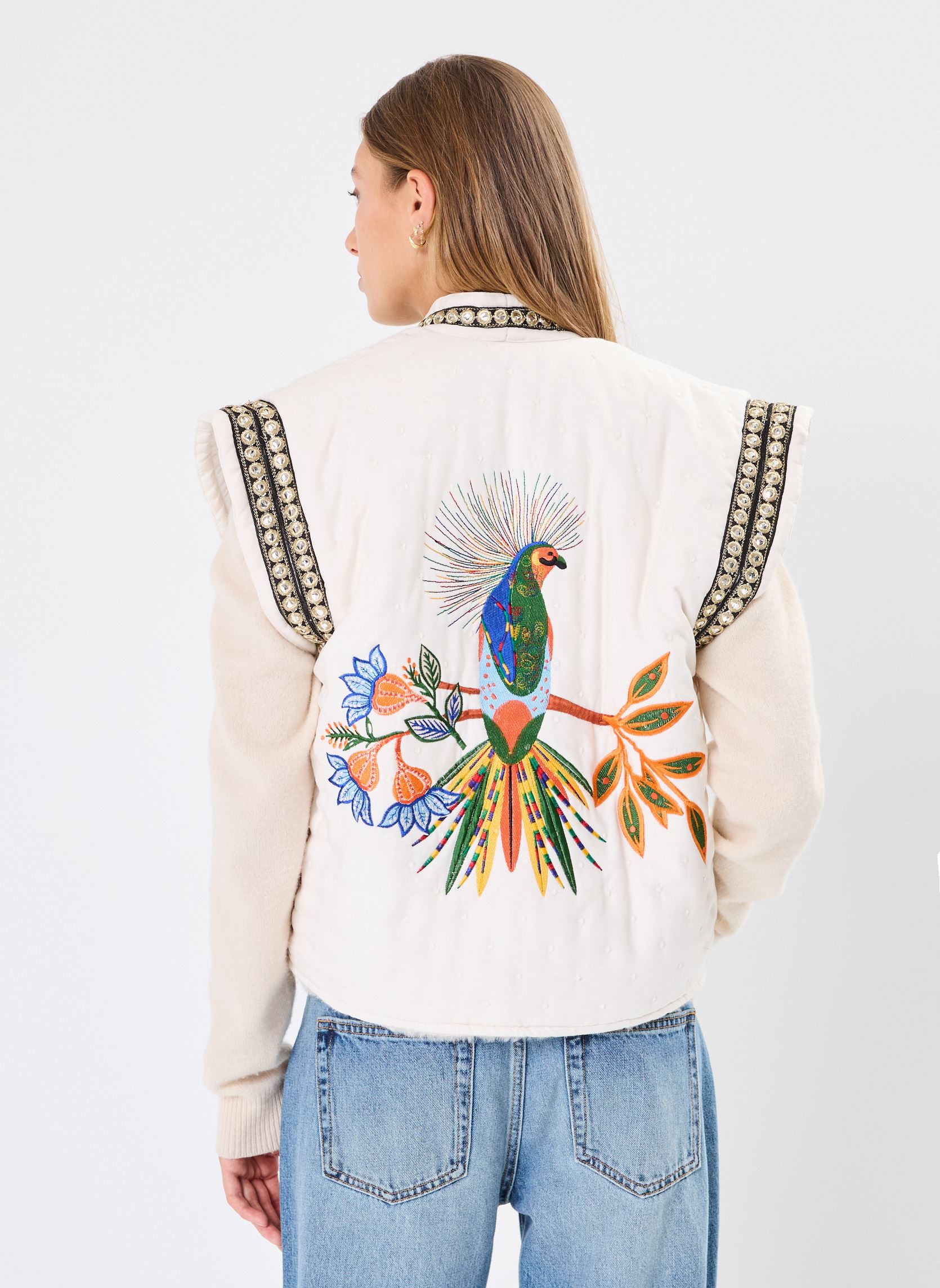 Gilet Bay donna bianco Wild Gilet Bay donna bianco Ecru