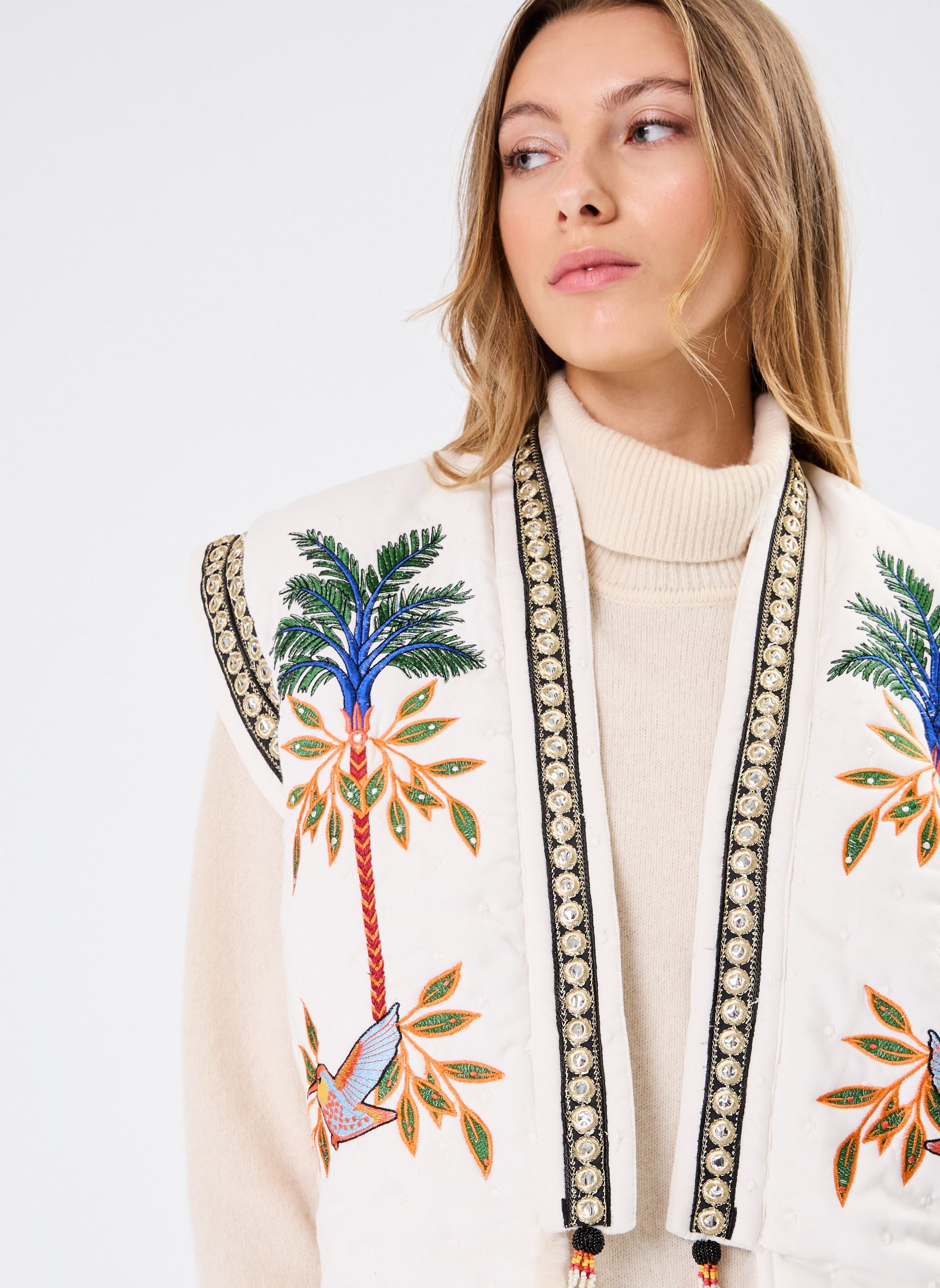 Gilet Bay donna bianco Wild Gilet Bay donna bianco Ecru
