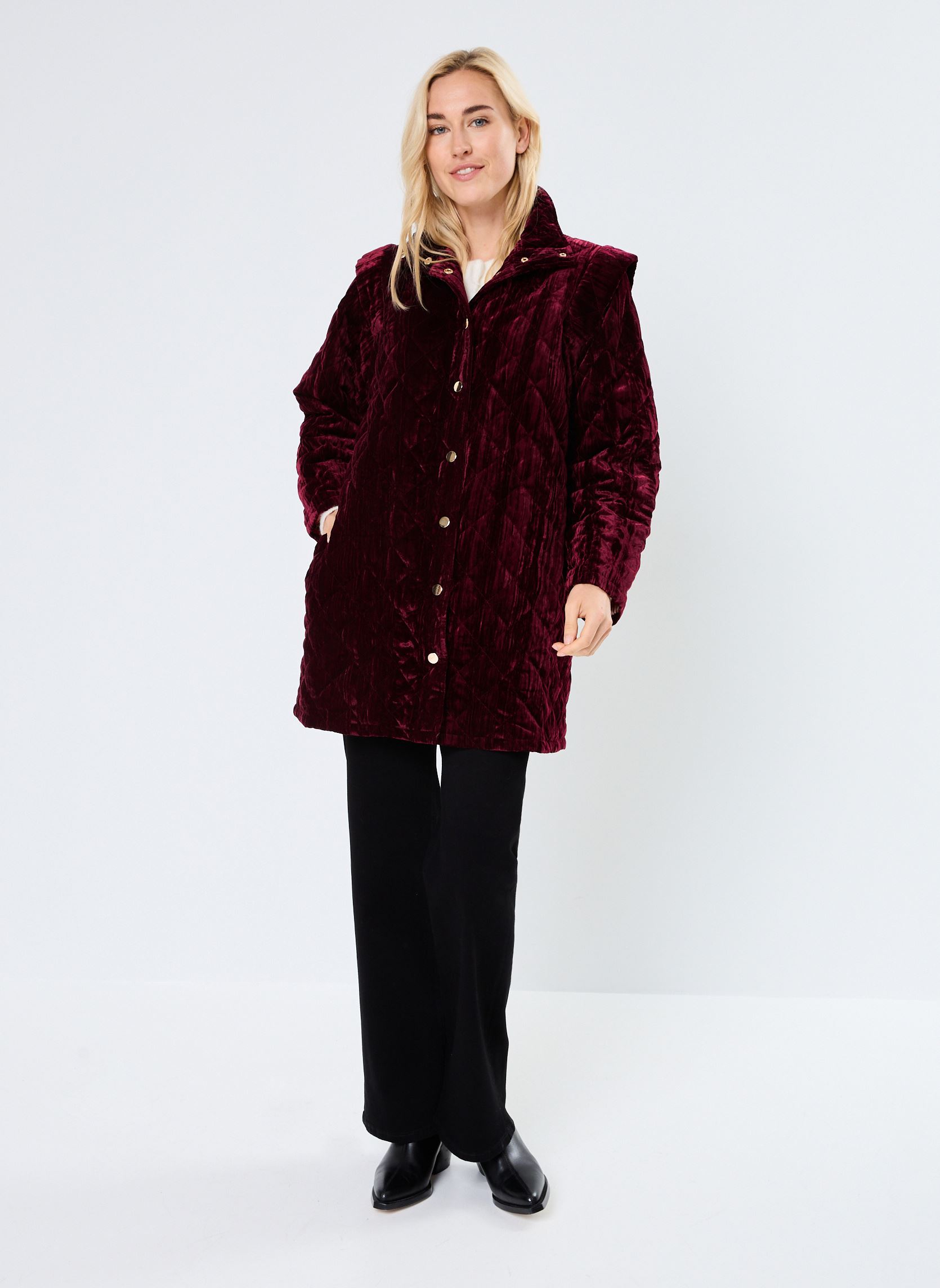 Mäntel Coumba damen bordeaux Wild Mäntel Coumba damen bordeaux Bordeaux