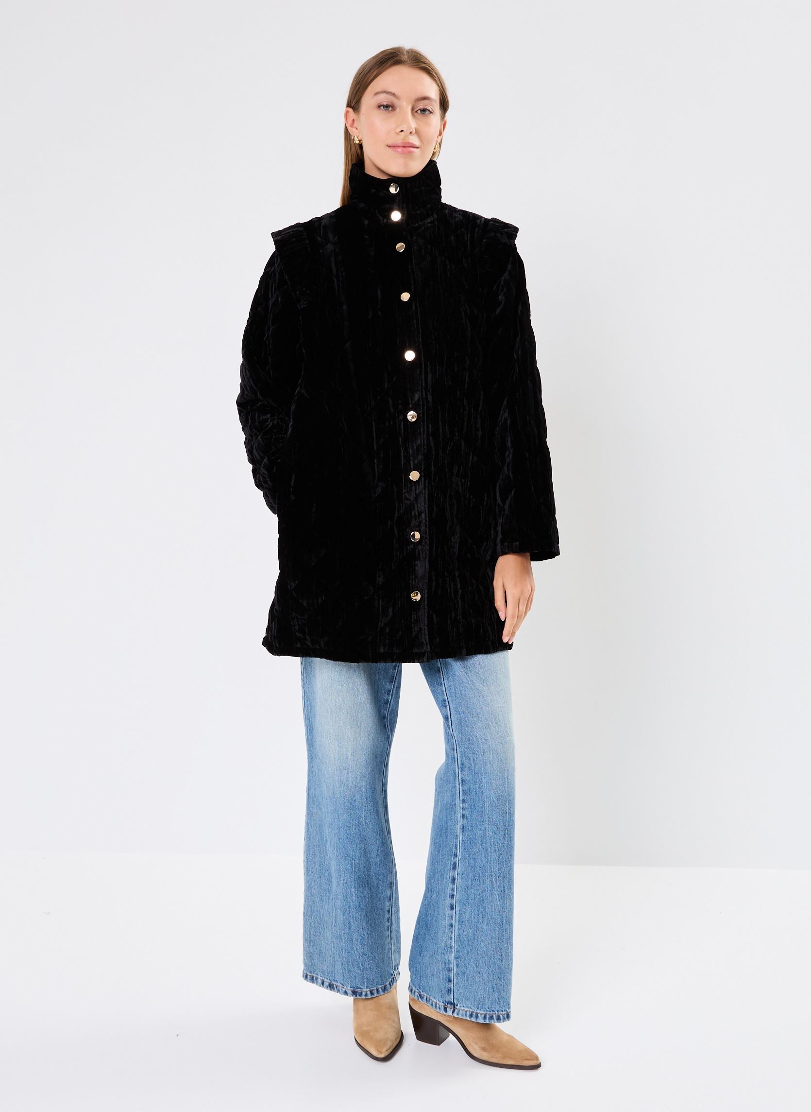 Mäntel Coumba damen schwarz Wild Mäntel Coumba damen schwarz Noir