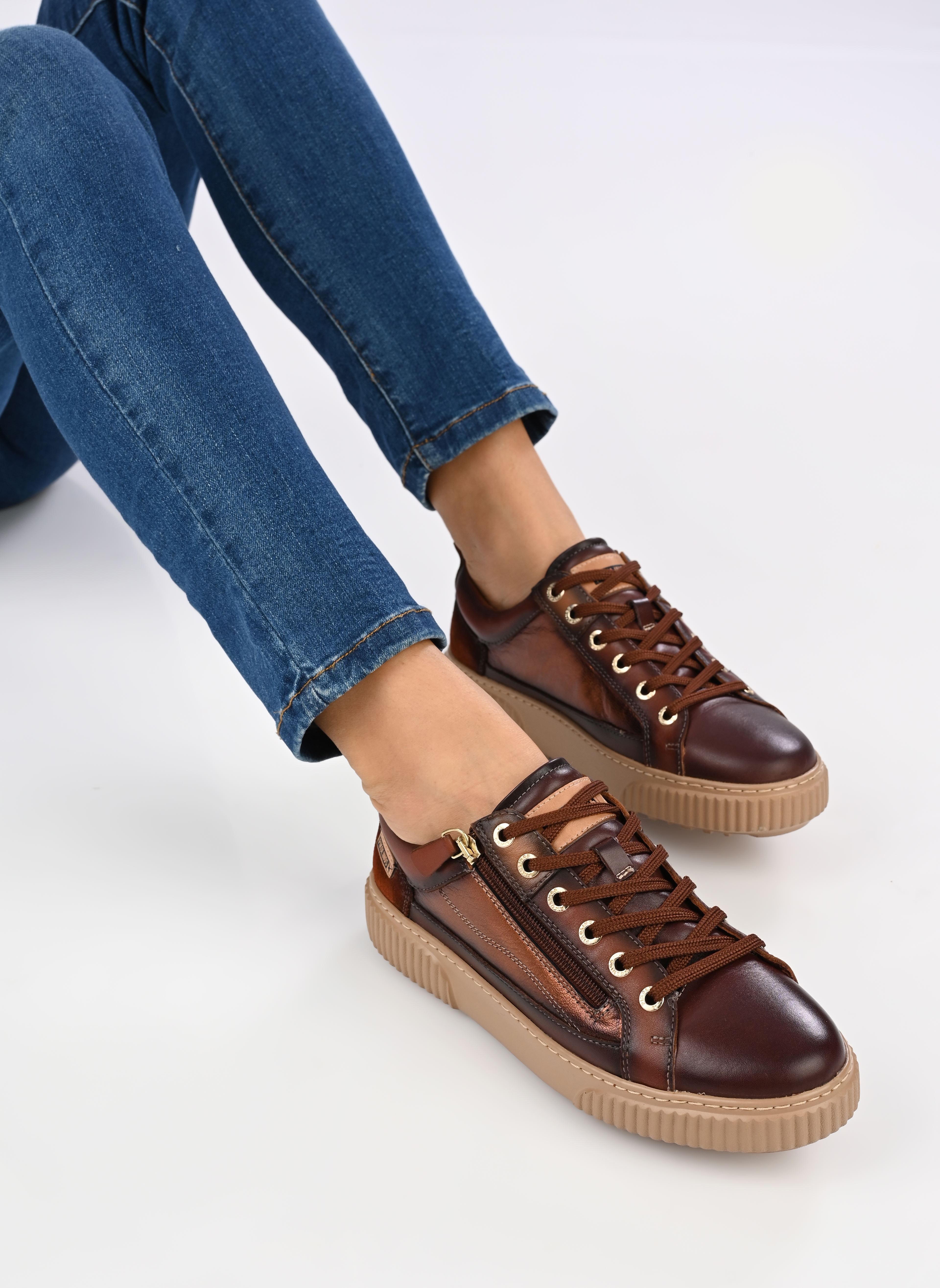 Niedrige Sneaker Riells W4Z-6784C1 damen braun Pikolinos Niedrige Sneaker Riells W4Z-6784C1 damen braun CAOBA